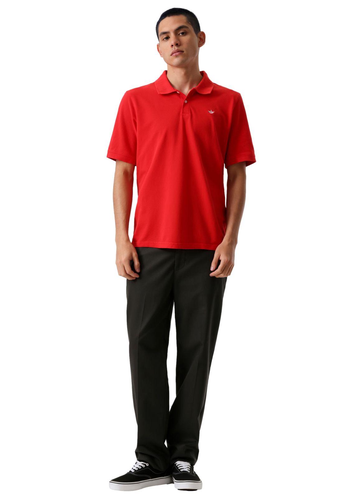 Polera Hombre Polo Piqué Regular Fit Rojo A6925-0035-3