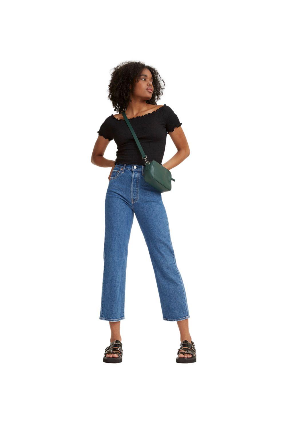 Jeans Mujer Ribcage Straight Ankle Celeste Levis 72693-0117-3