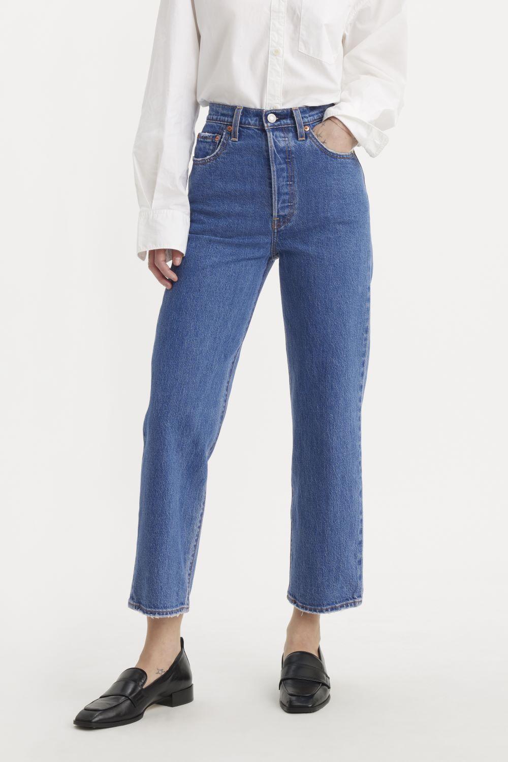 Jeans Mujer Ribcage Straight Ankle Celeste Levis 72693-0117-0