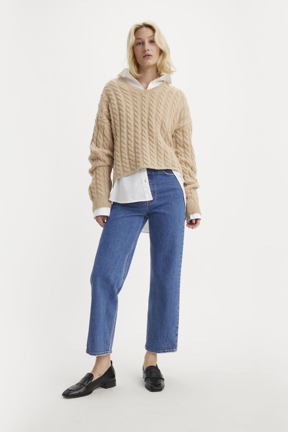 Jeans Mujer Ribcage Straight Ankle Celeste Levis 72693-0117-2