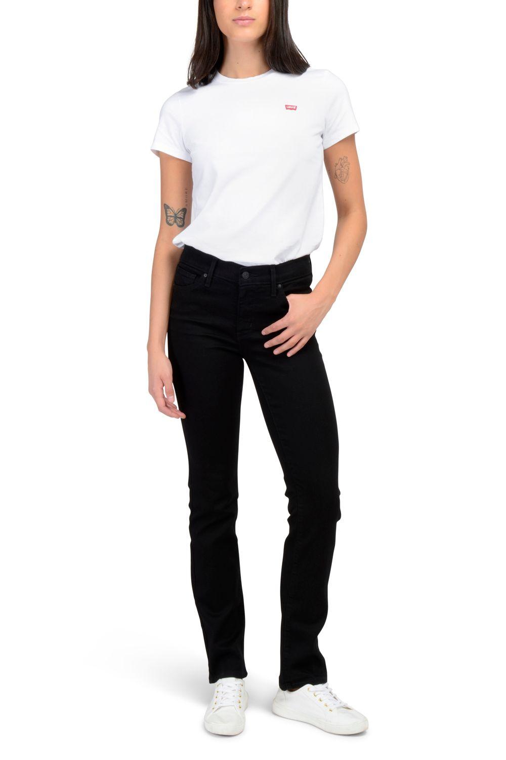 Jeans Mujer 314 Shaping Straight Negro Levis 19631-0112-3