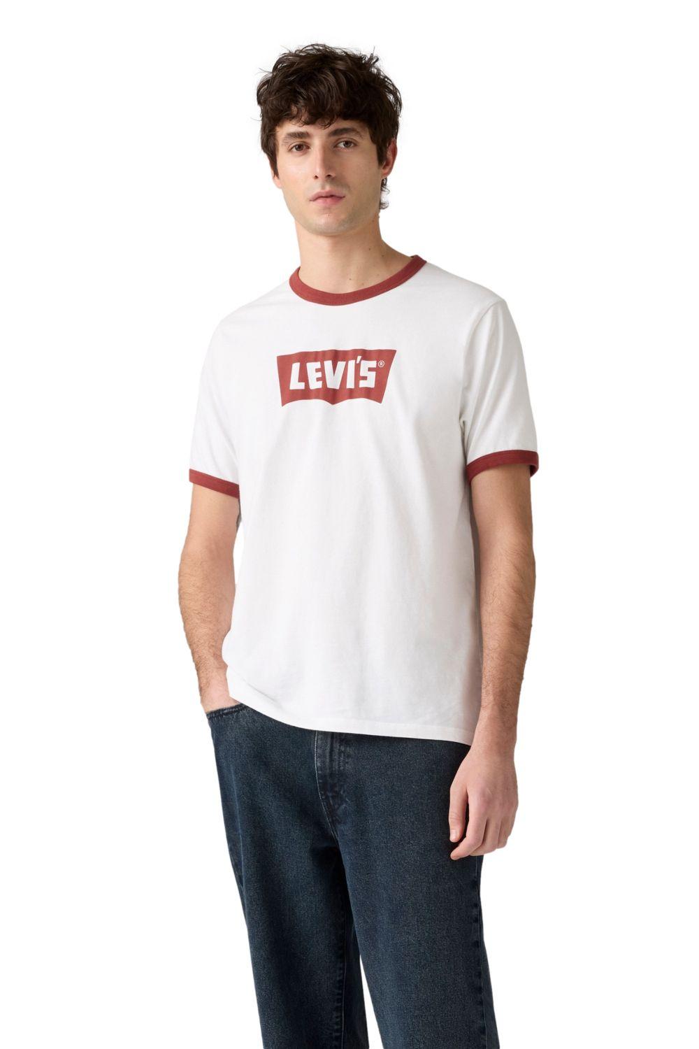 Polera Hombre Standard Ringer Tee Blanco Levis 001X0-0005-0
