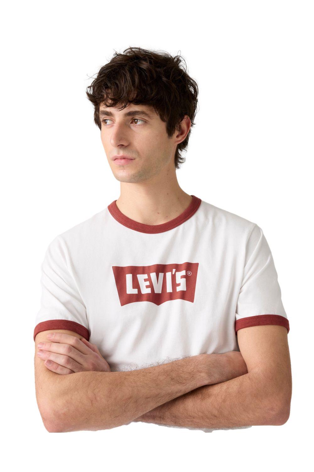 Polera Hombre Standard Ringer Tee Blanco Levis 001X0-0005-3