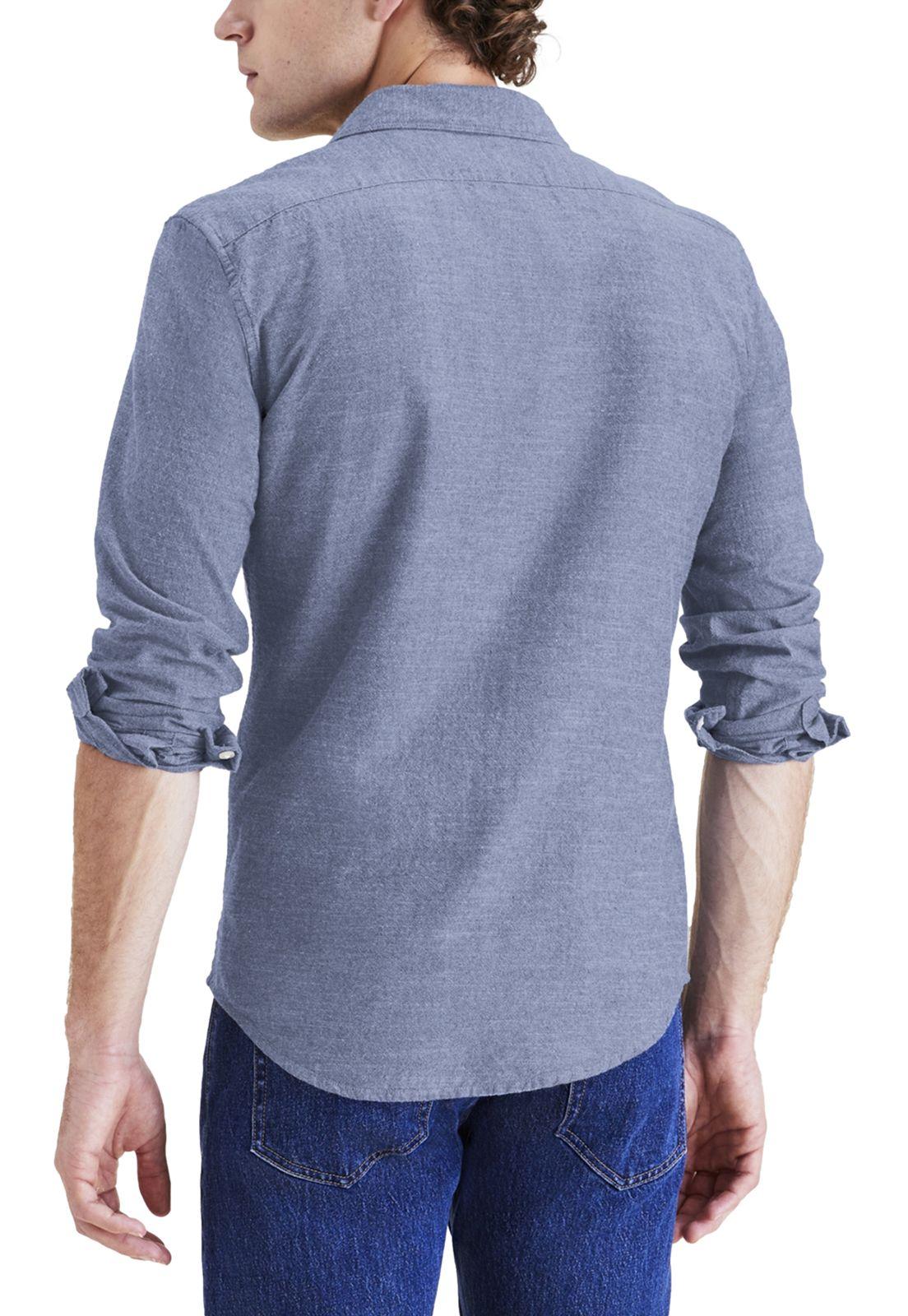 Camisa Hombre Button Up Slim Fit Azul A4253-0003-3
