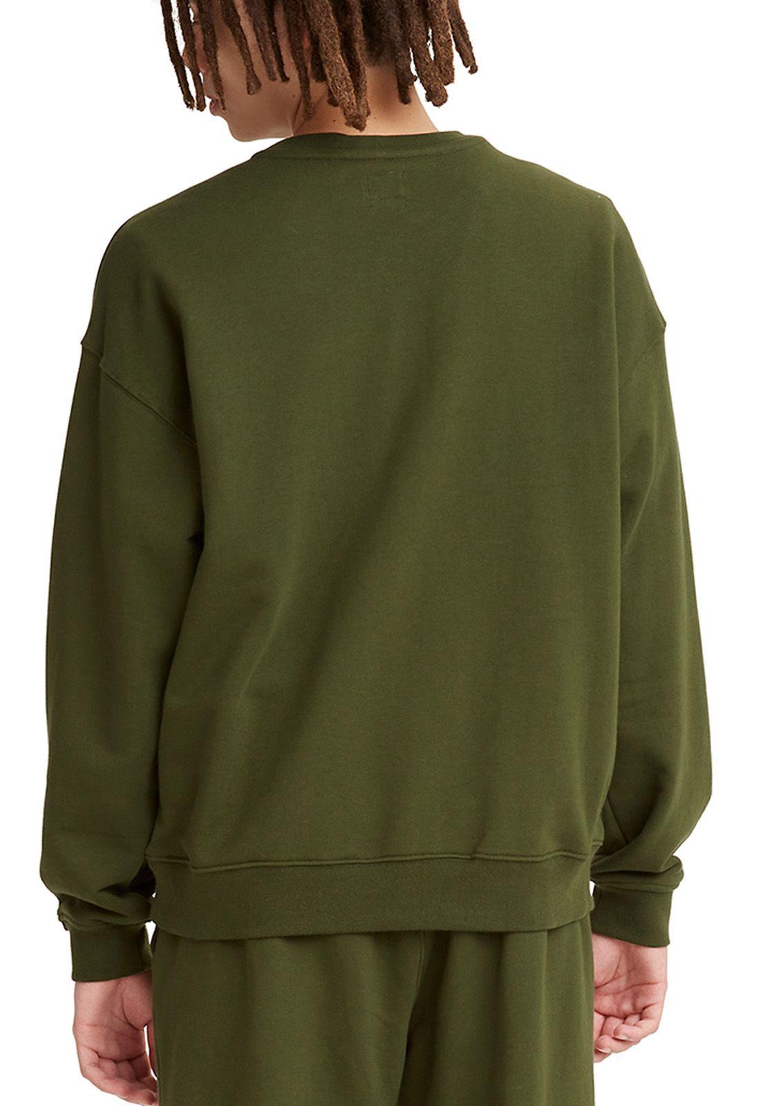 Polerón Hombre Liso con Logo Verde Levis A0717-0026-1