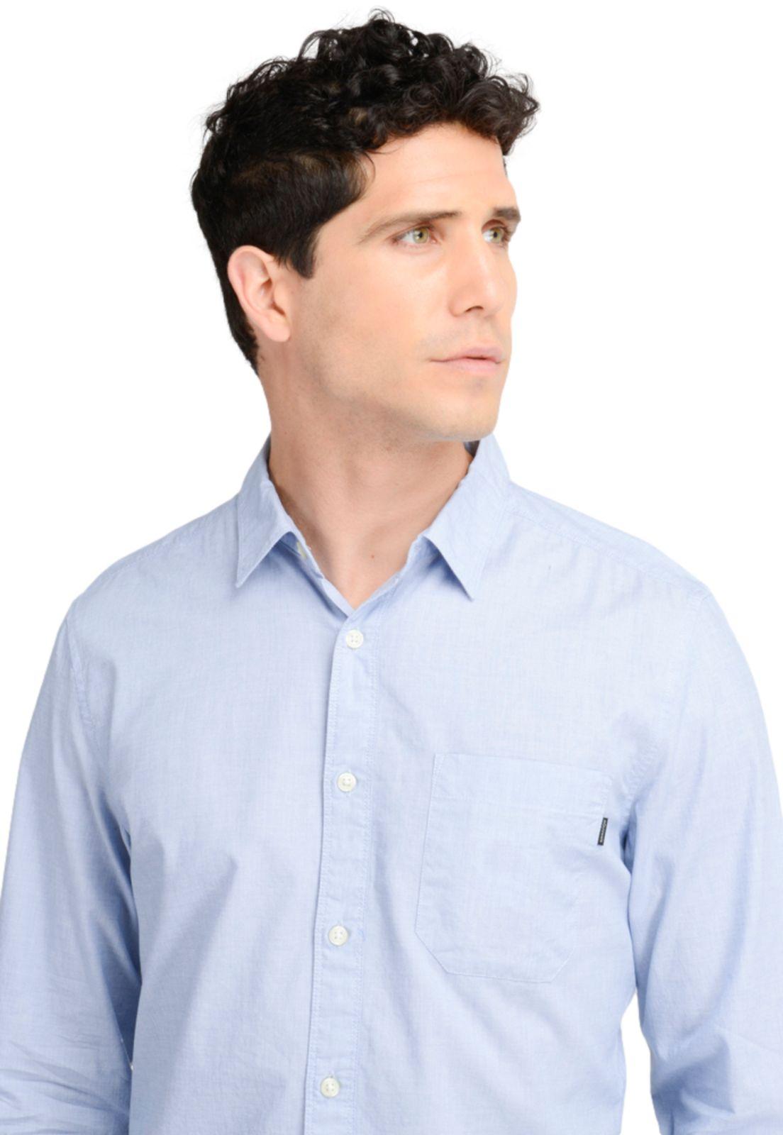 Camisa Hombre Casual Slim Fit Celeste A4253-0001-3