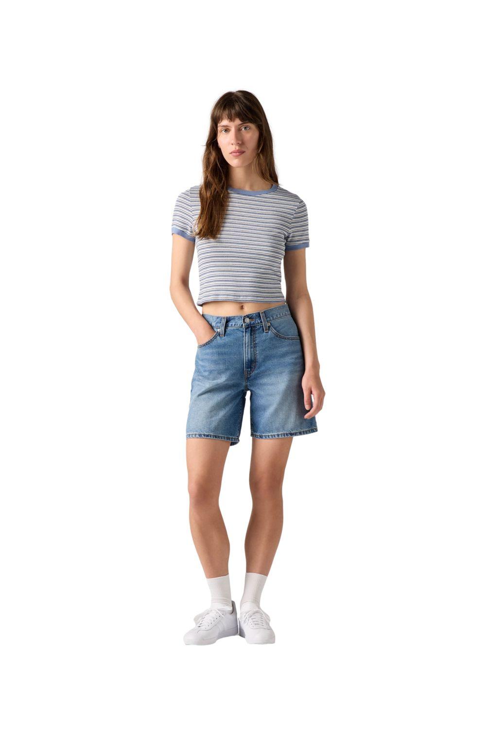 Shorts Mujer 94 Baggy Short Celeste Levis 001JO-0000-3