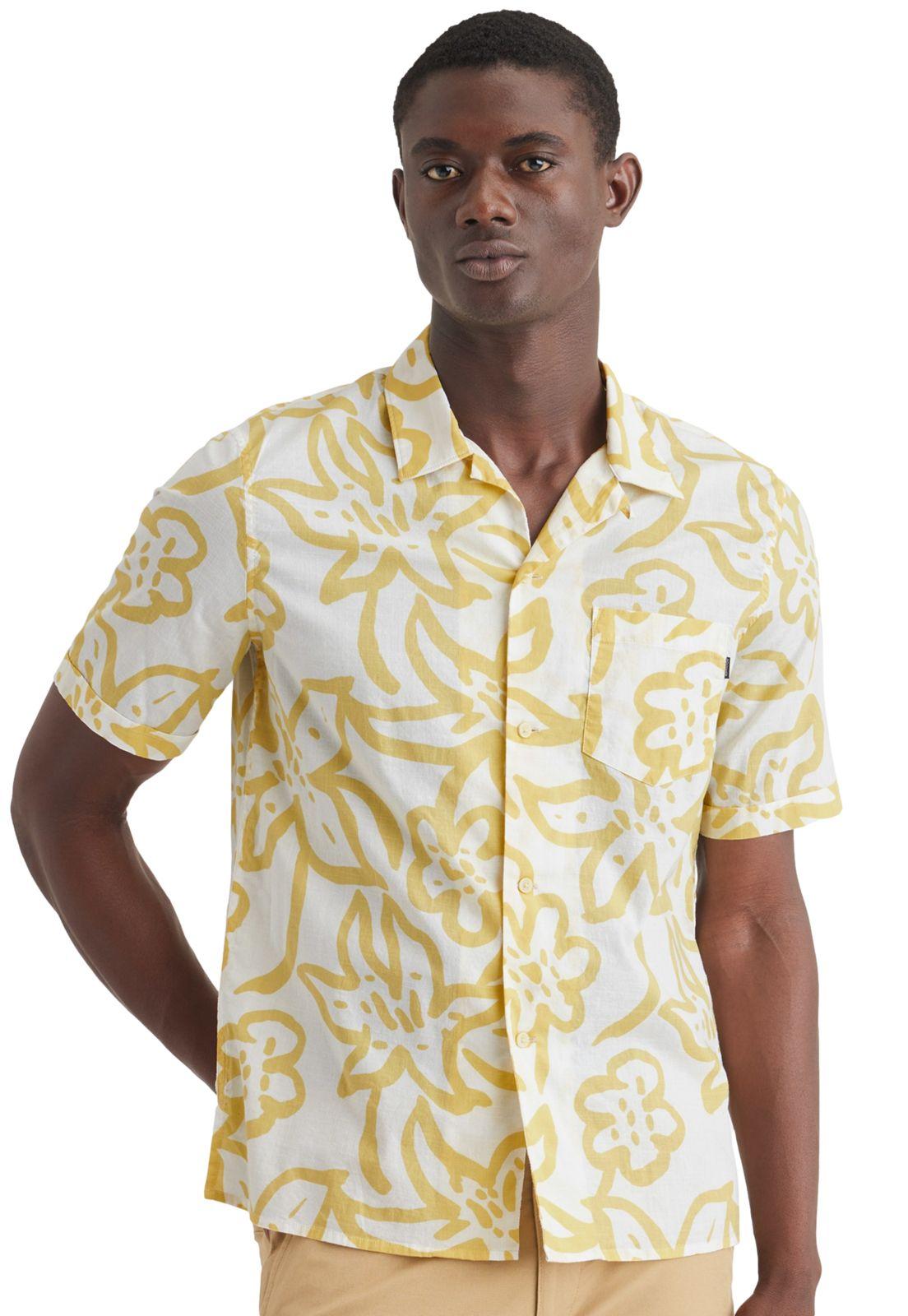 Camisa Hombre Camp Regular Fit Amarillo A1732-0035-0