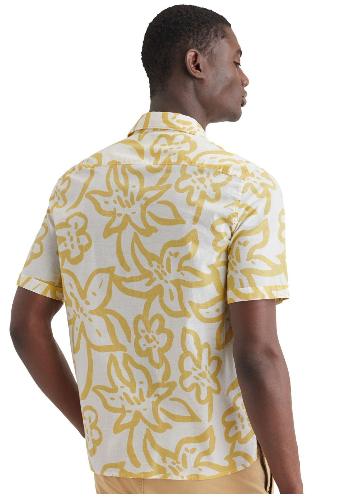 Camisa Hombre Camp Regular Fit Amarillo A1732-0035-2
