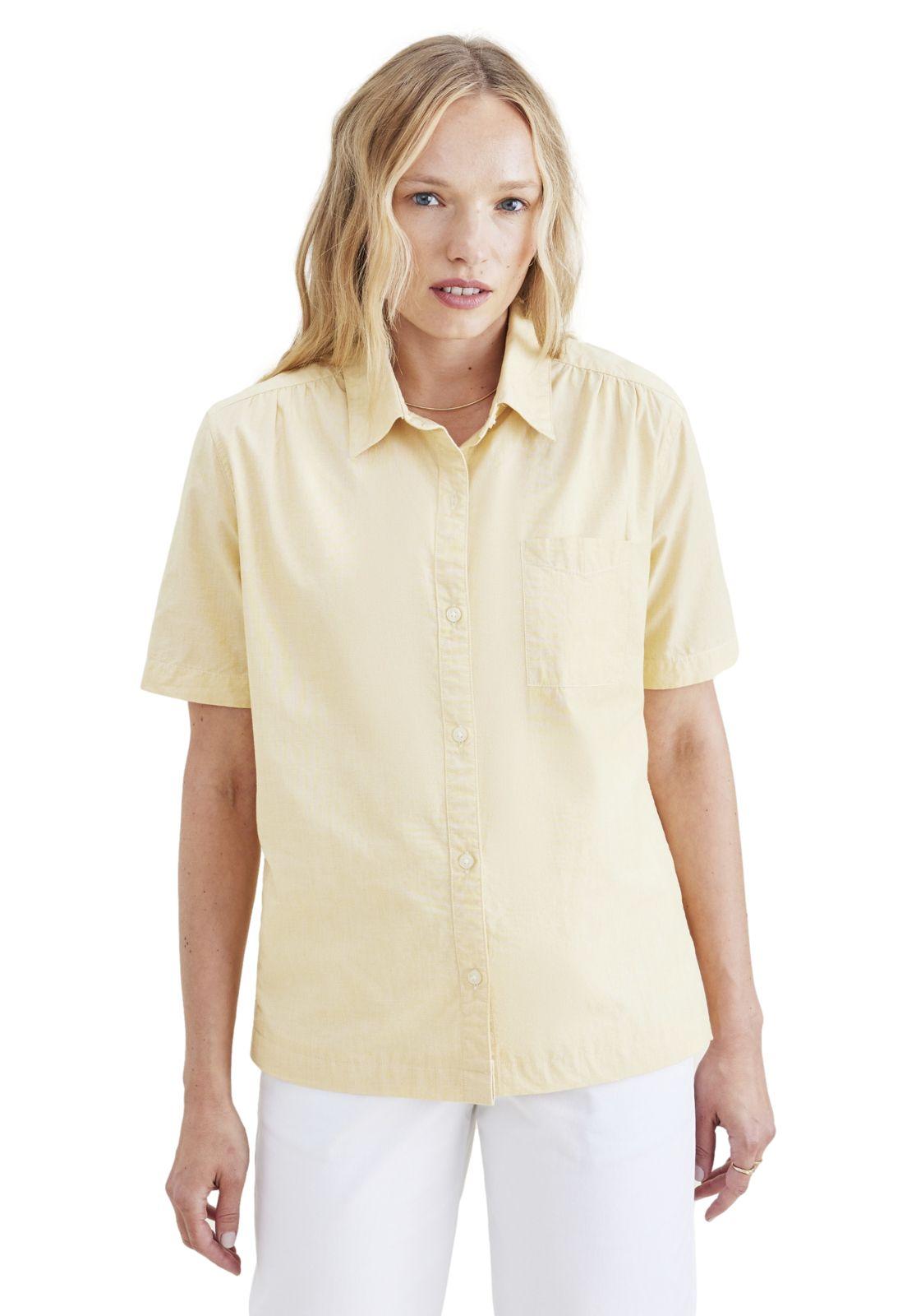 Blusa Mujer Button Up Regular Fit Amarillo A4266-0007-0
