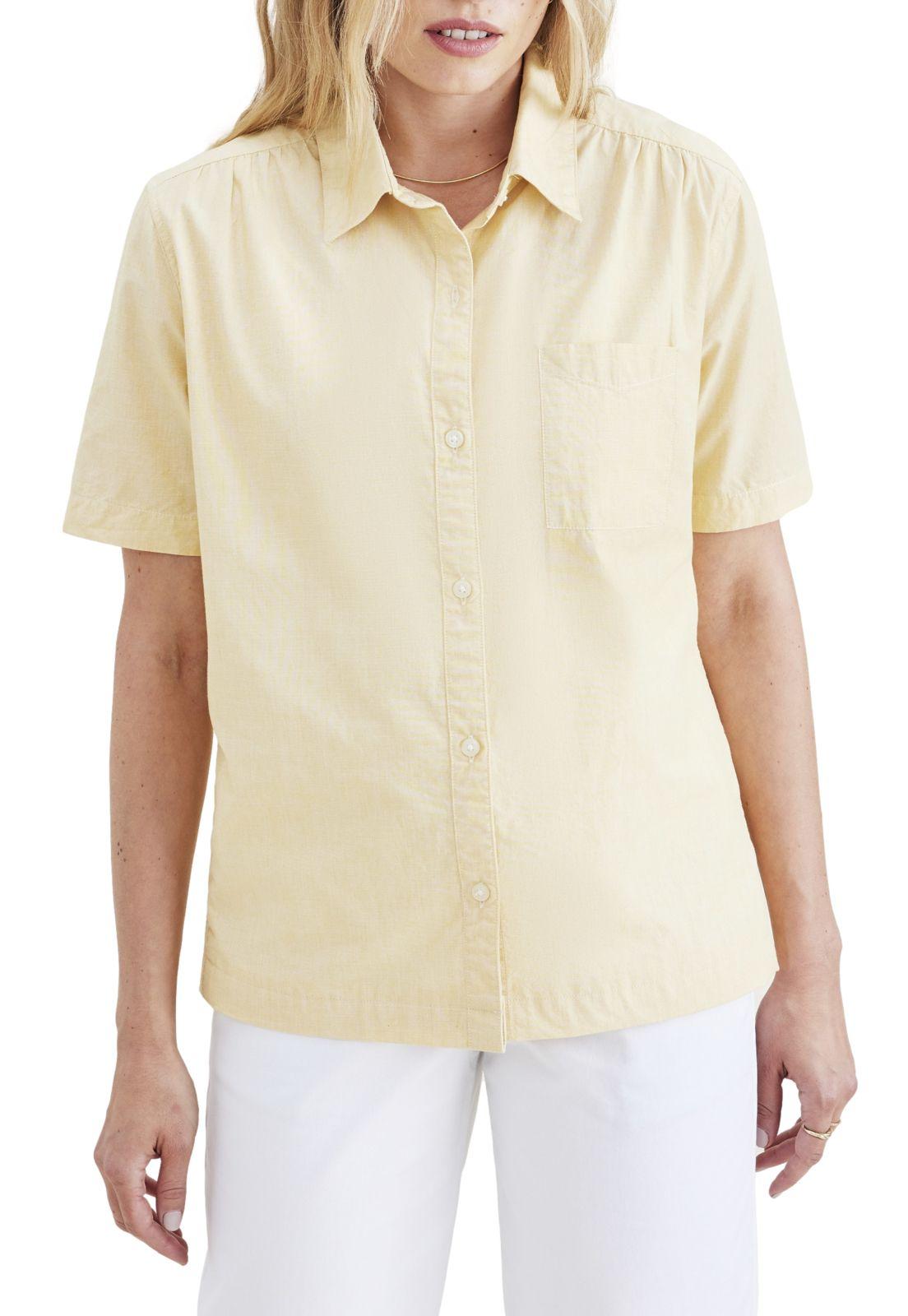 Blusa Mujer Button Up Regular Fit Amarillo A4266-0007-1