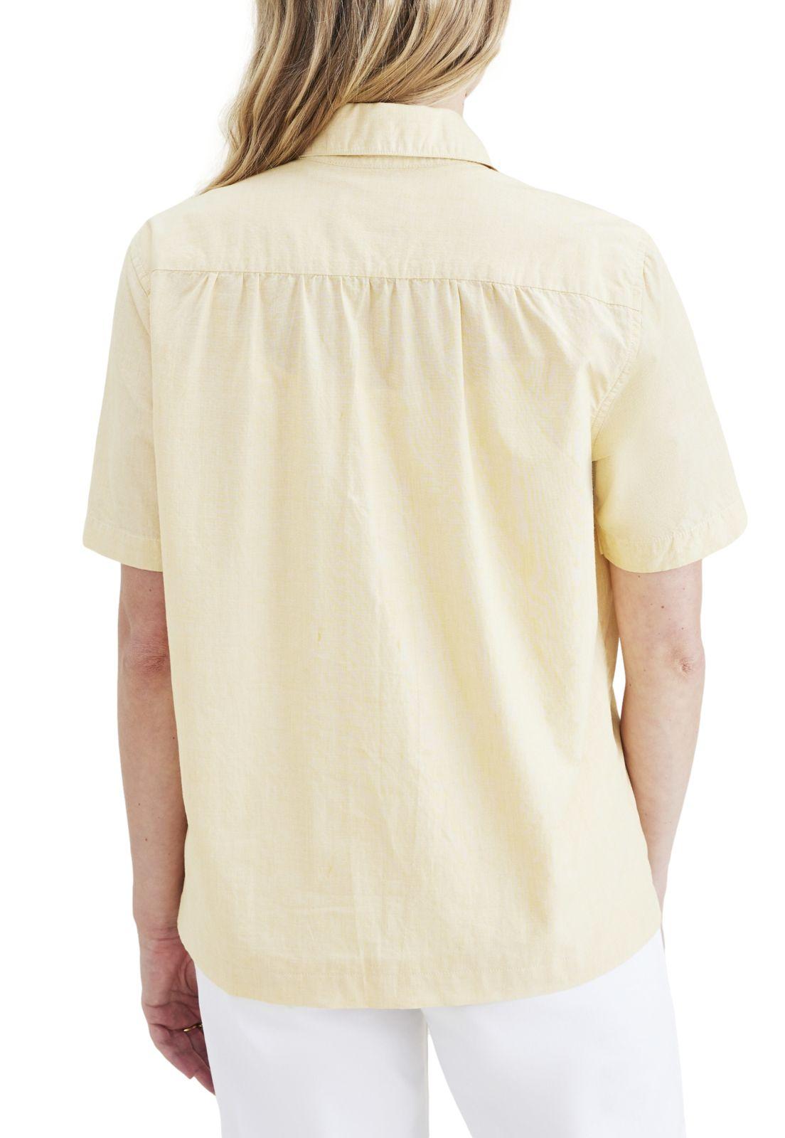Blusa Mujer Button Up Regular Fit Amarillo A4266-0007-2