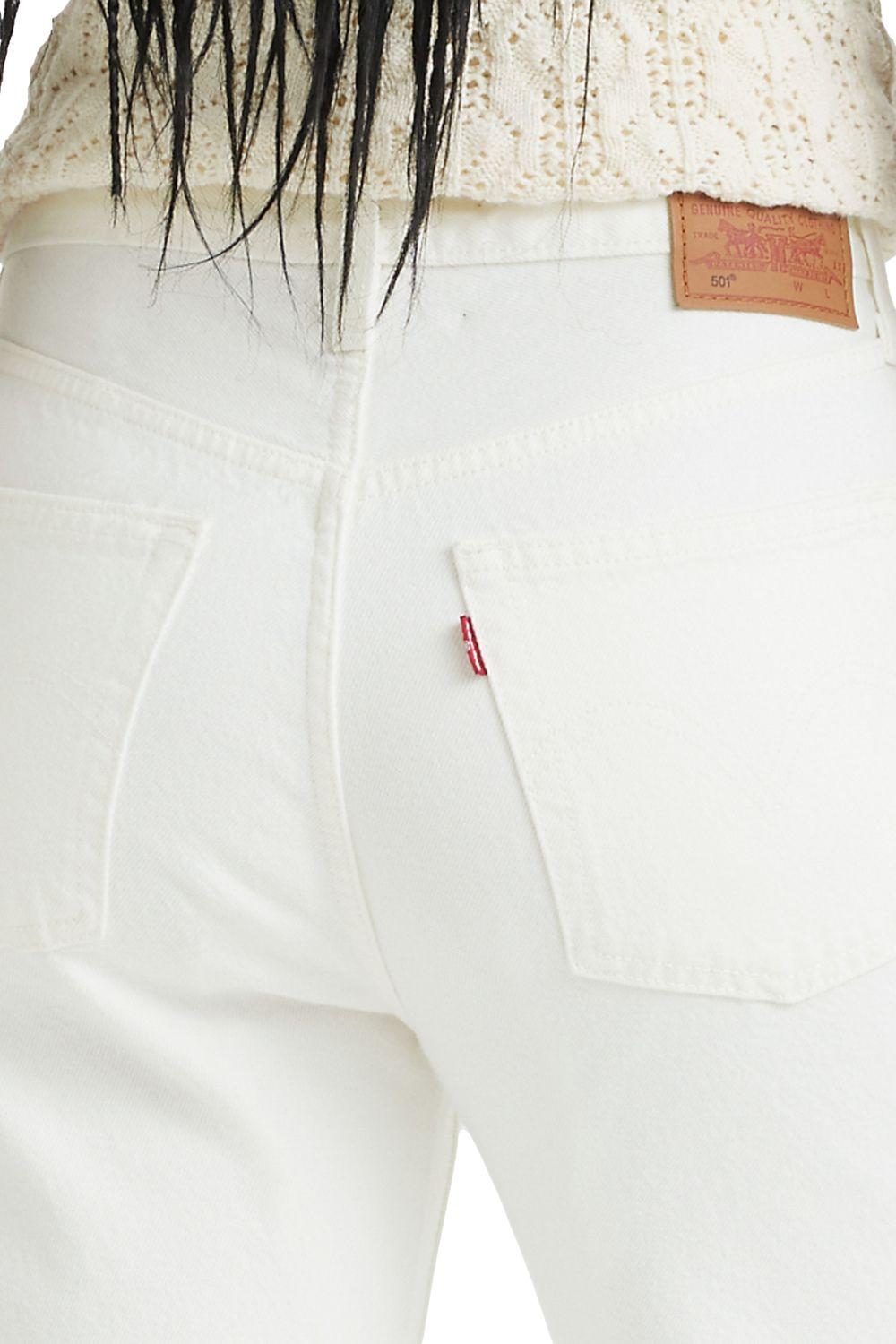 Jeans Mujer 501 Blanco Levis 12501-0501-3