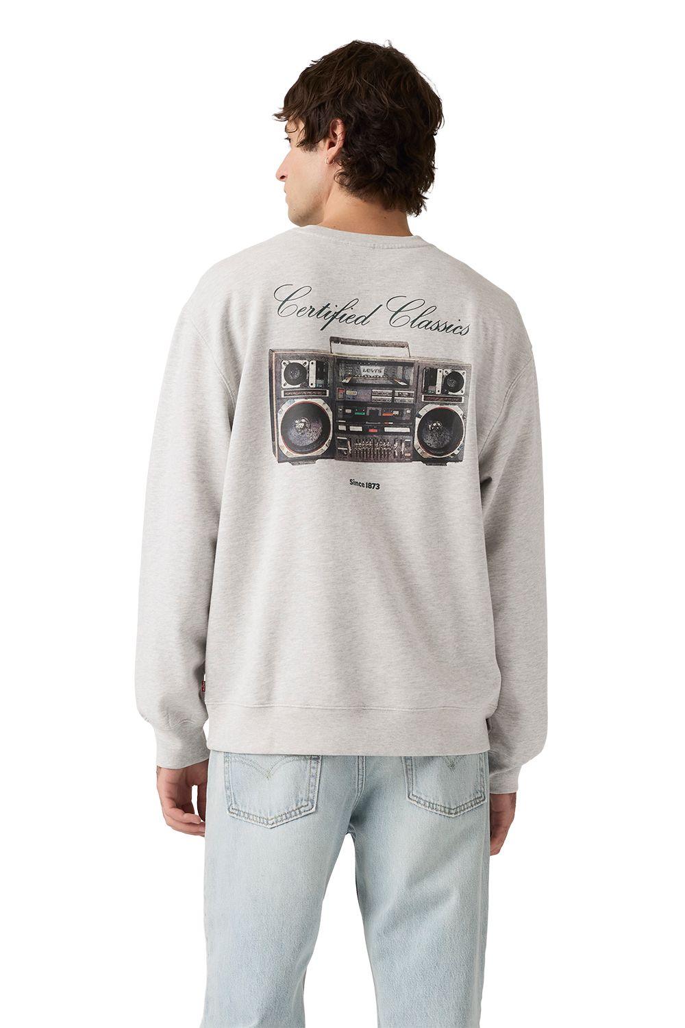 Polerón Hombre Relaxd Graphic Crew Gris Levis 38712-0491-1