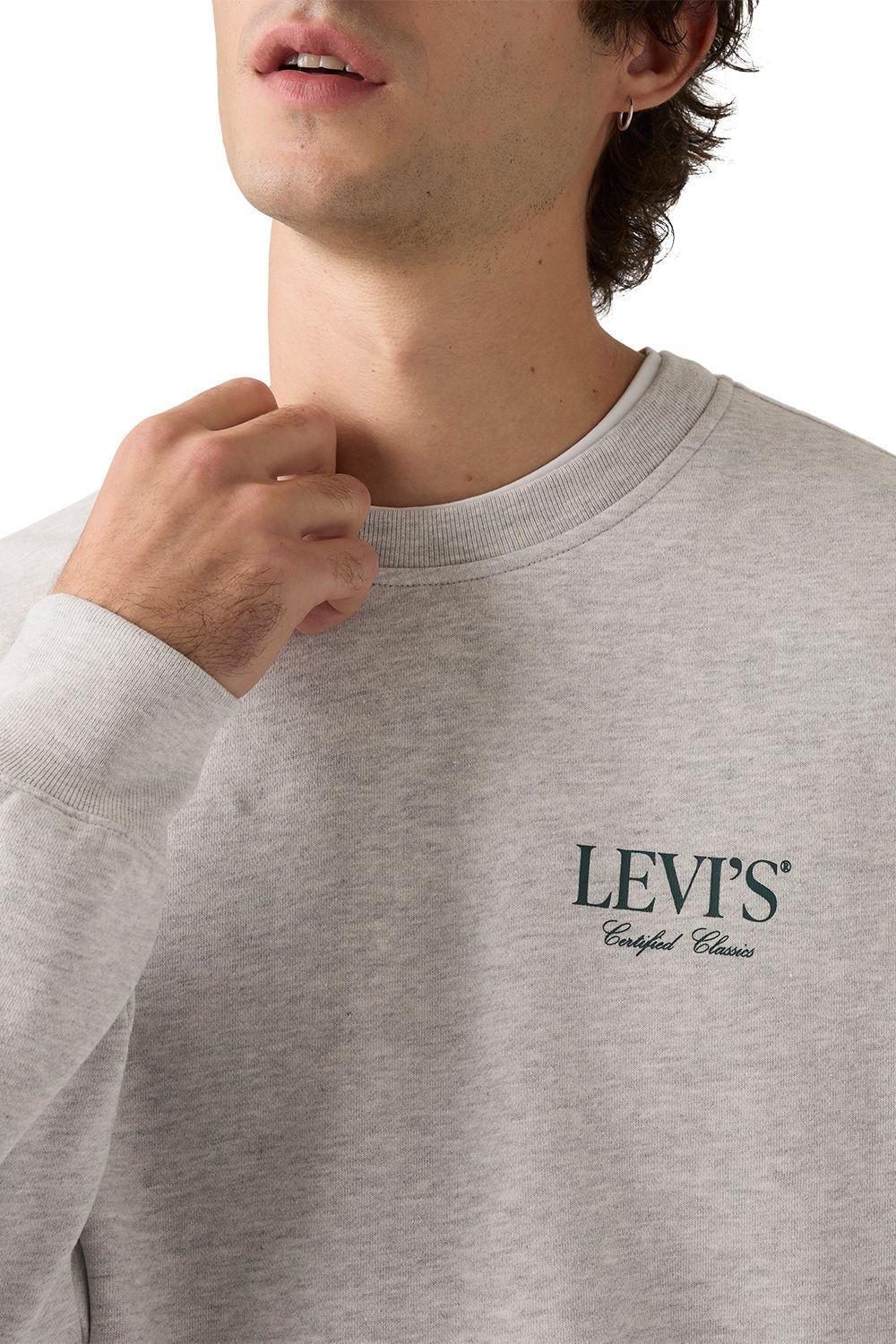 Polerón Hombre Relaxd Graphic Crew Gris Levis 38712-0491-2