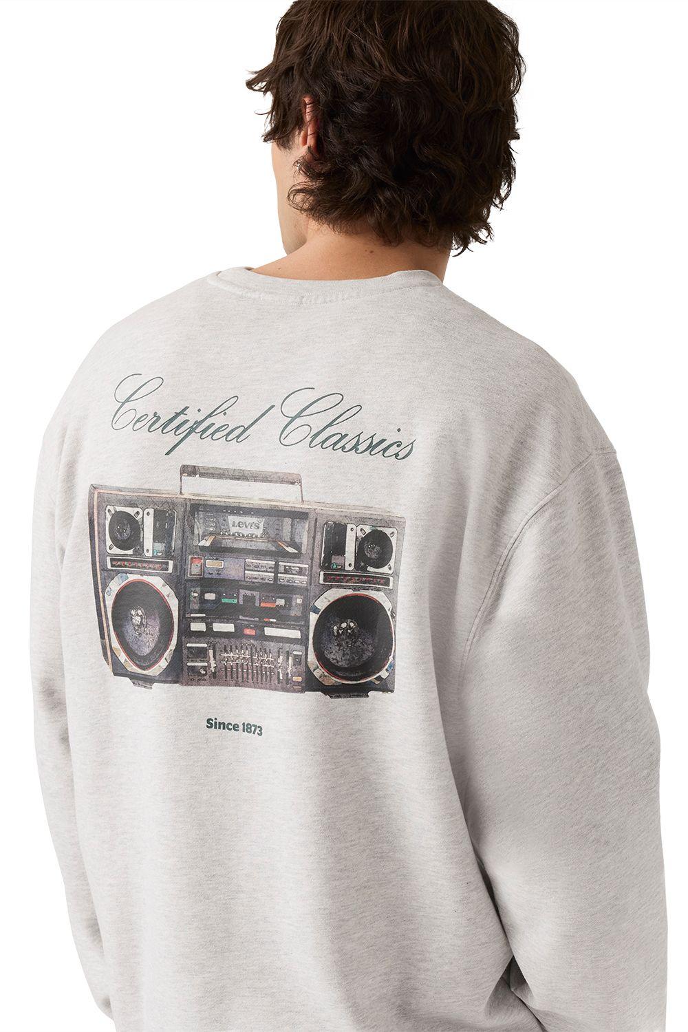 Polerón Hombre Relaxd Graphic Crew Gris Levis 38712-0491-3