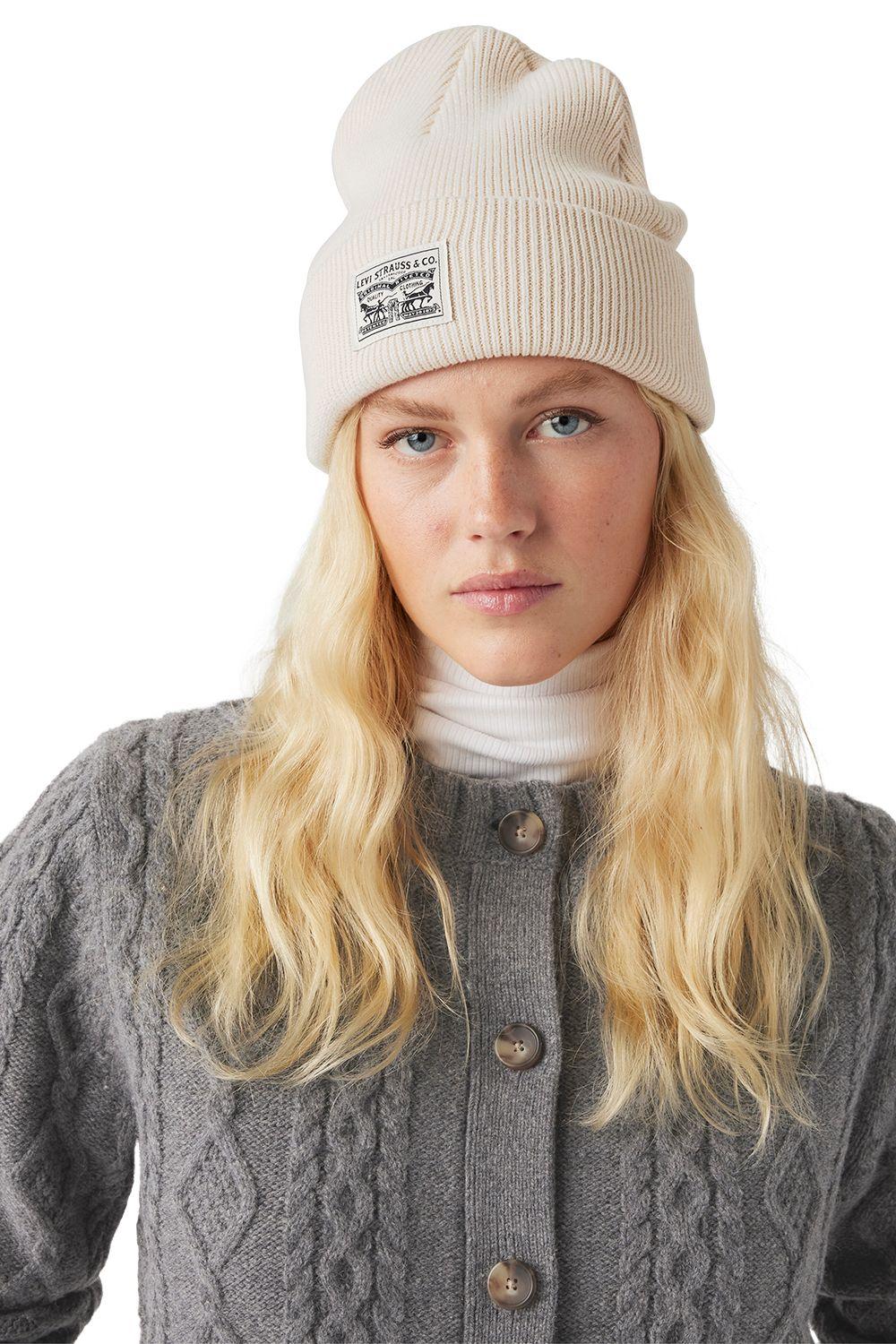 Gorro Mujer Backpatch Beanie Blanco Levis 000J7-0001-2
