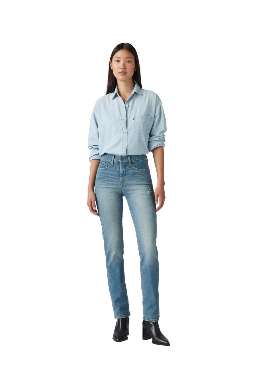 Jeans Mujer 314 Shaping Straight Celeste Levis 19631-0231-3