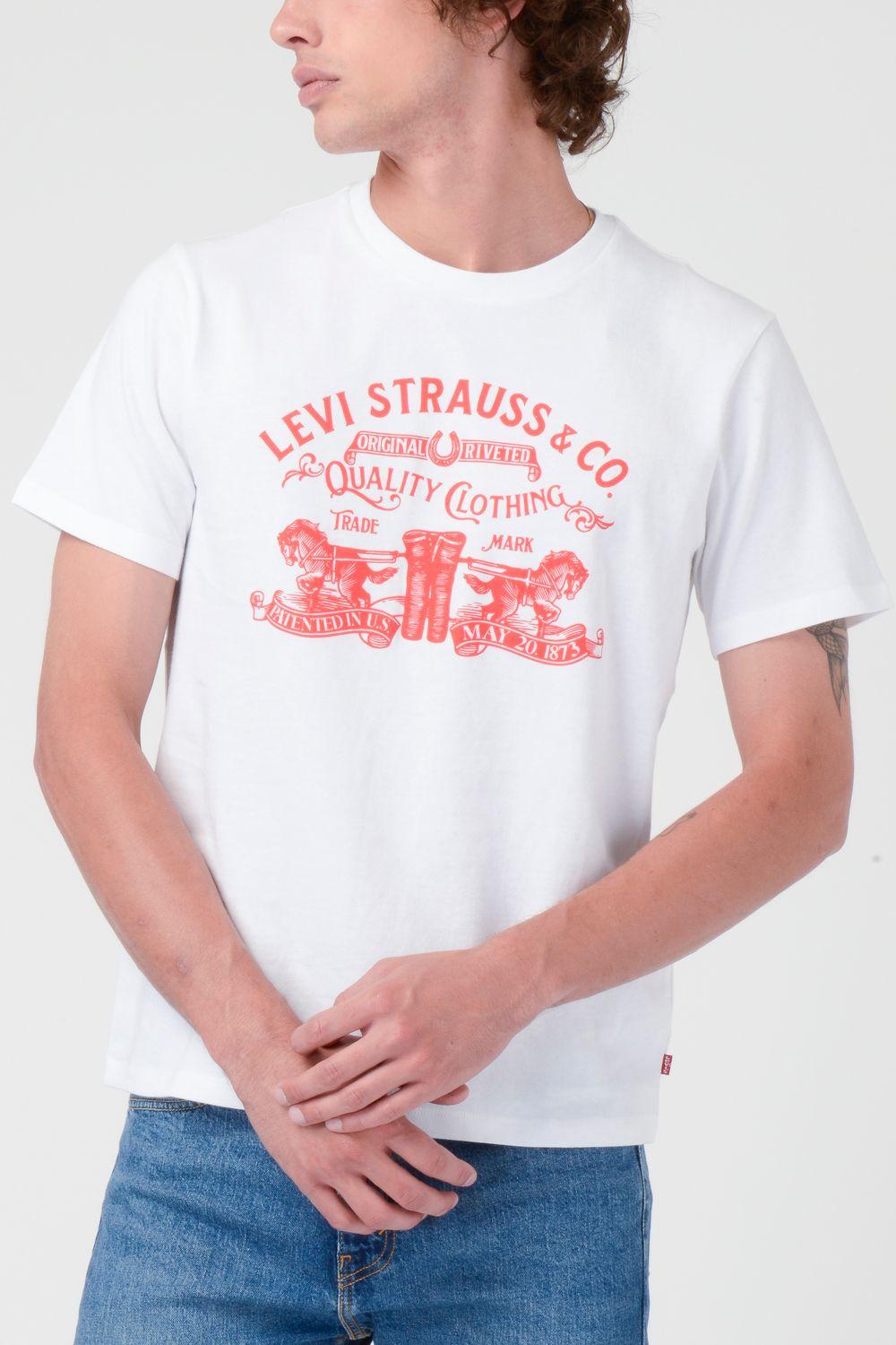Polera Hombre Graphic Tee Blanco Levis 22491-1881-3