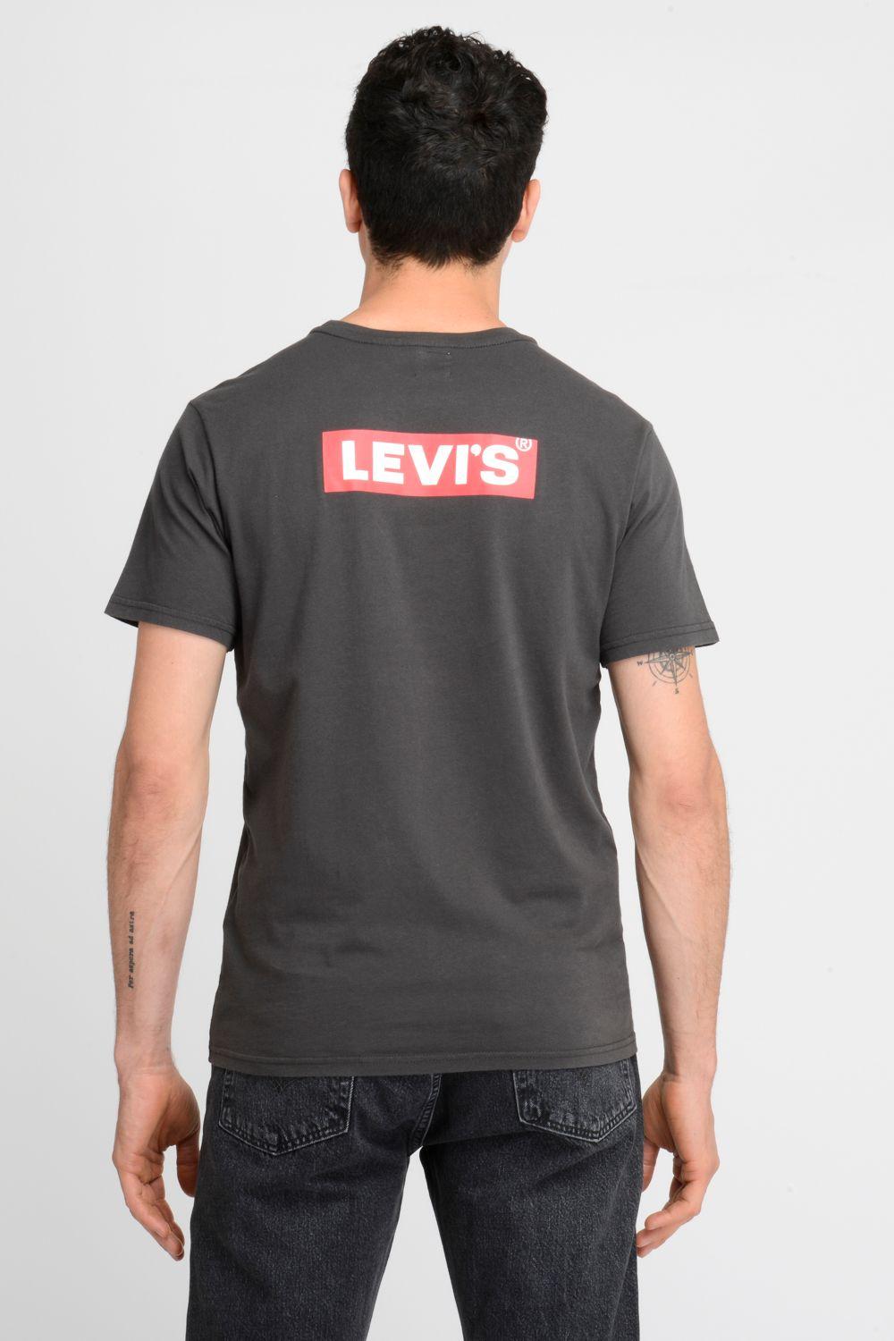 Polera Hombre Cuelo Redondo Negro Levis 79554-0042-2