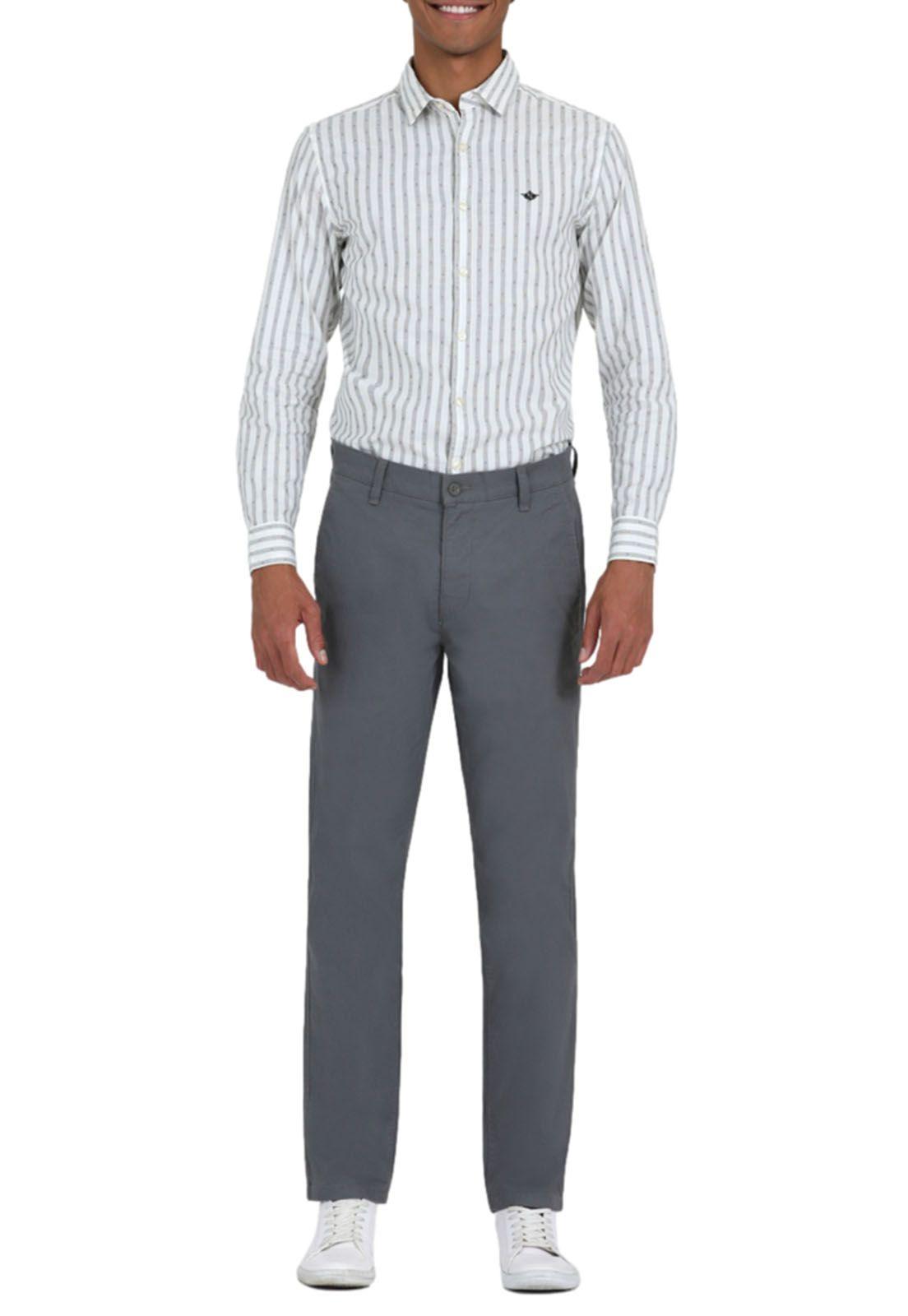Pantalón Casual Chino Slim Fit Gris-3