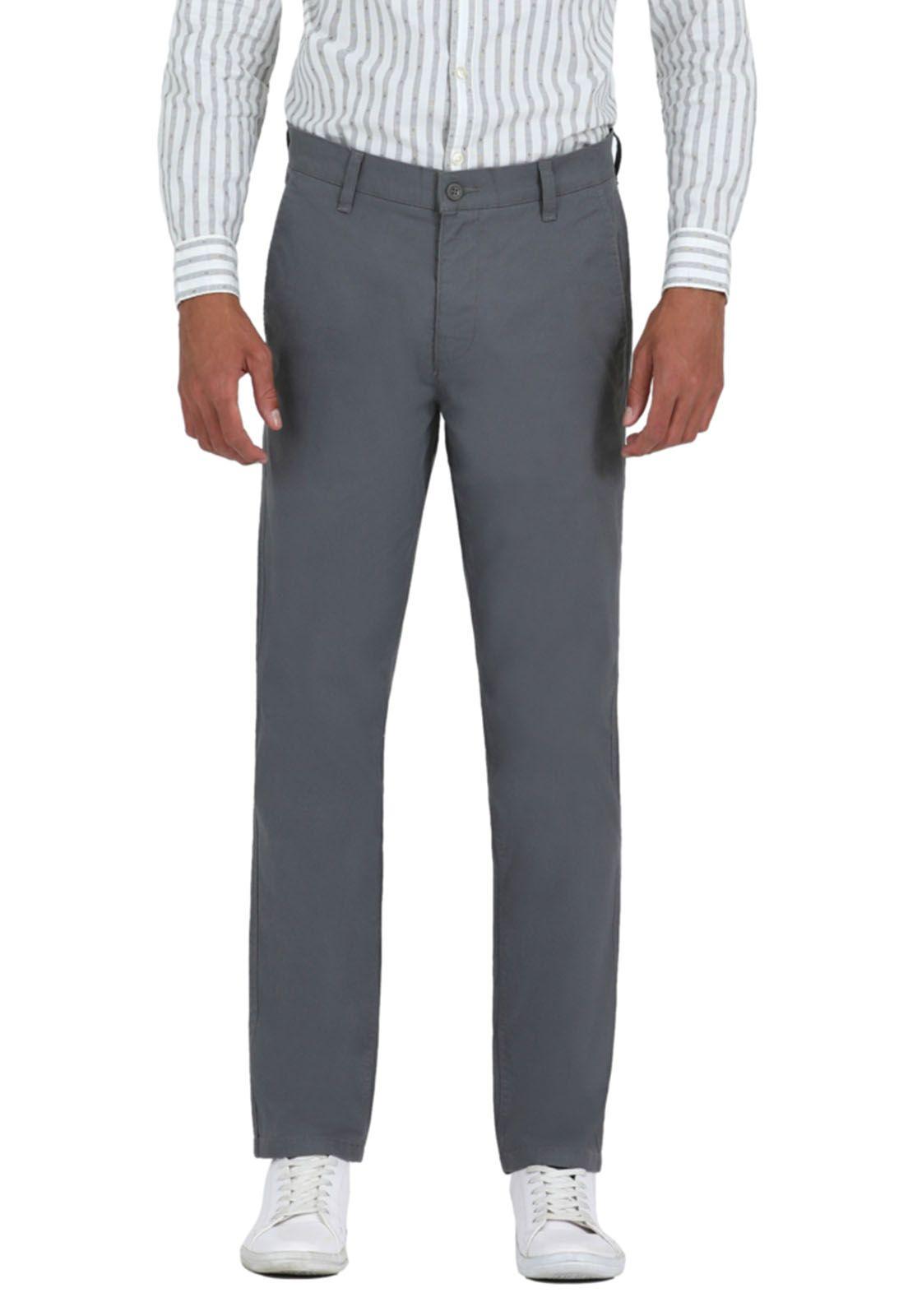 Pantalón Casual Chino Slim Fit Gris-0