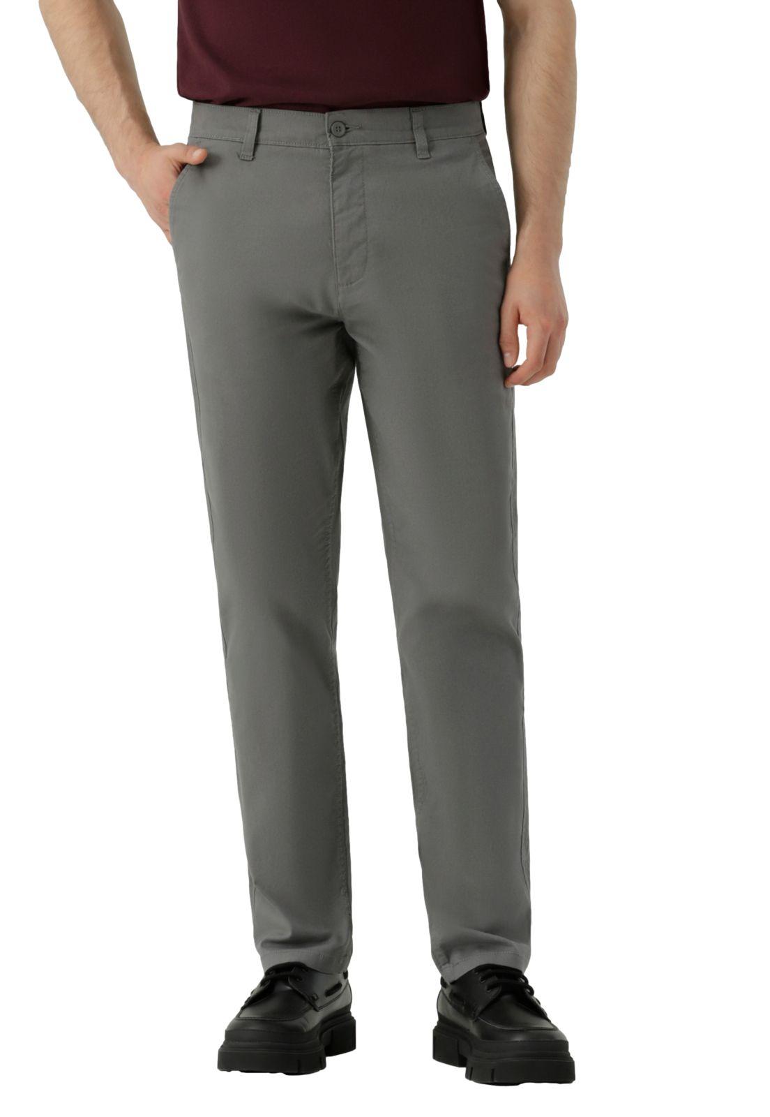 Pantalón Casual Chino Slim Fit Gris-0