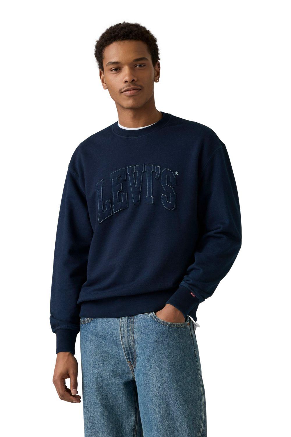 Polerón Hombre Premium Graphic Crew Azul Levis 000MS-0017-0