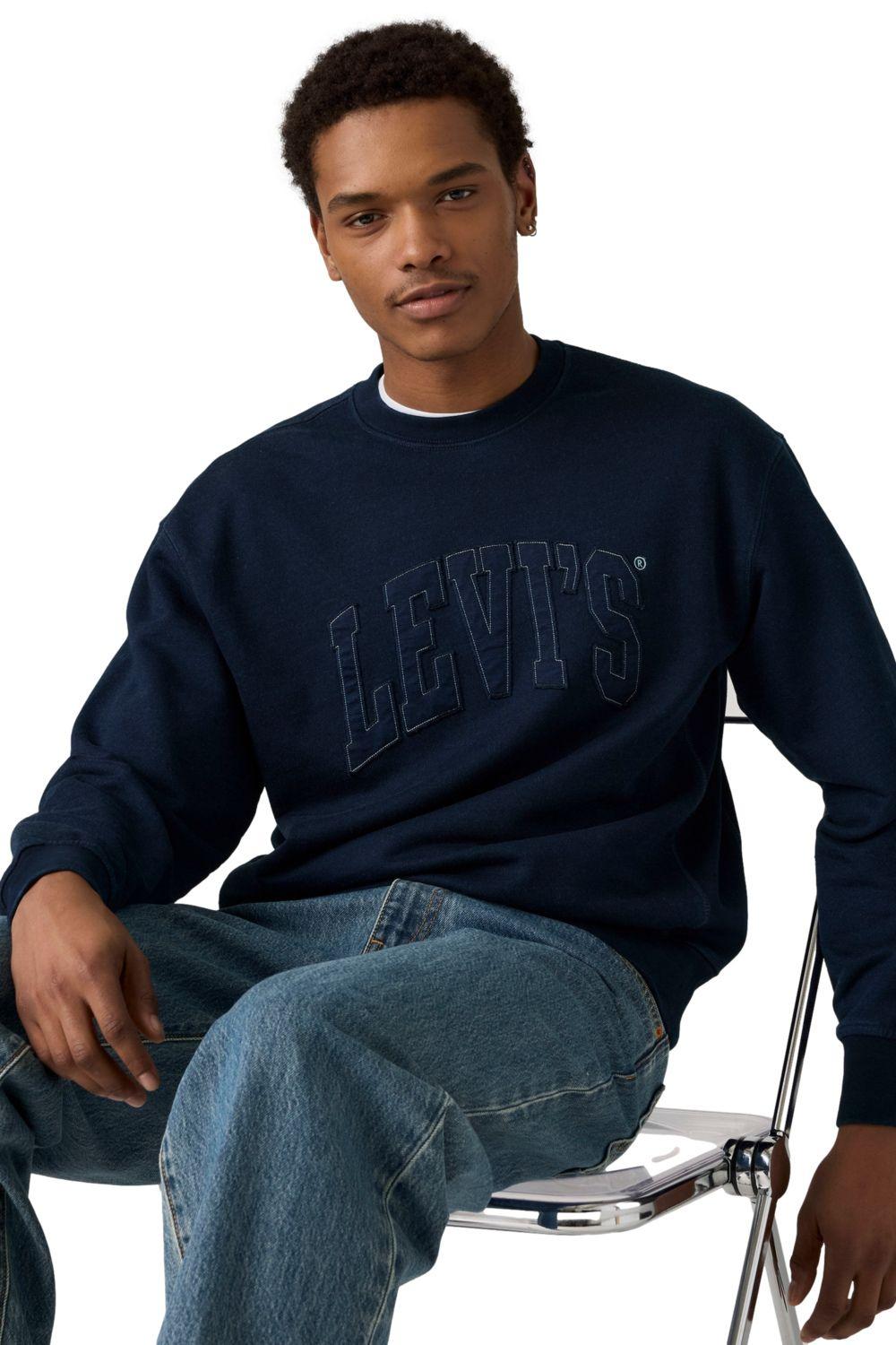 Polerón Hombre Premium Graphic Crew Azul Levis 000MS-0017-2