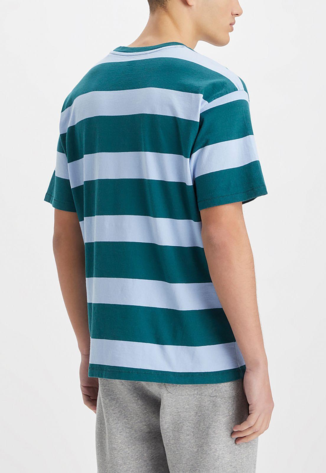 Polera Hombre Rayas Celeste Levis A0637-0056-1