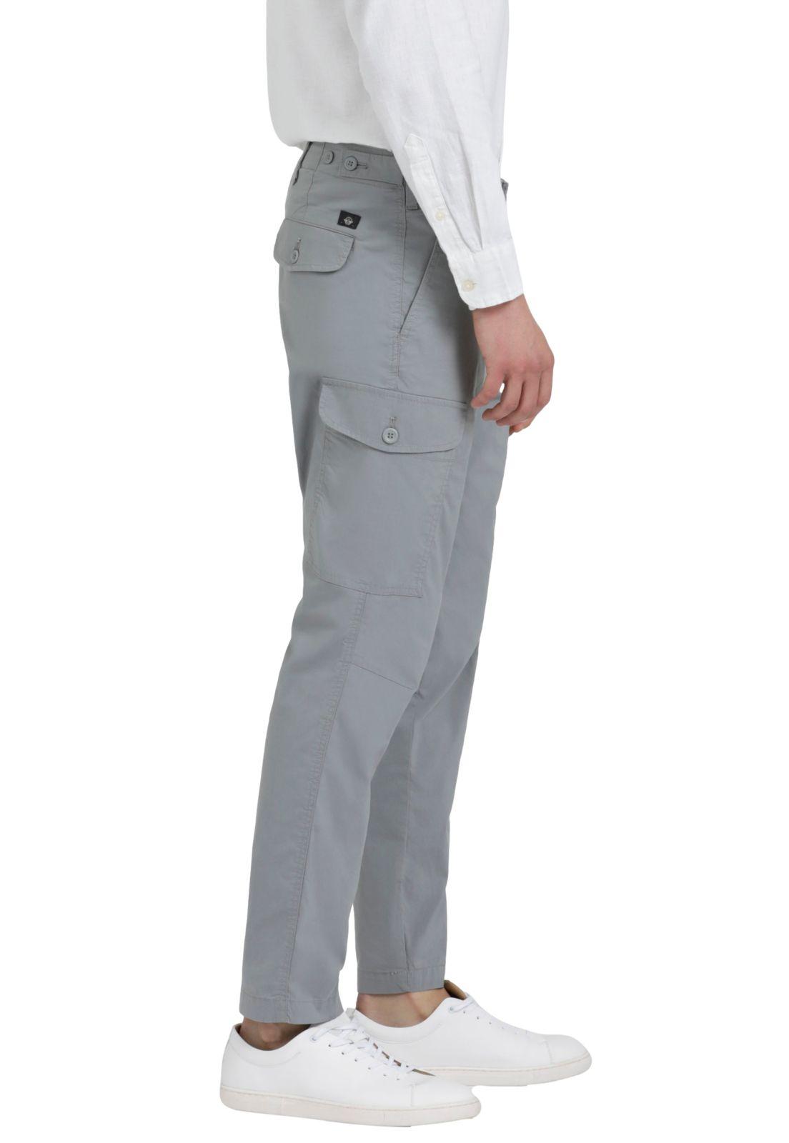 Pantalón Cargo Hombre Chino Tapered Slim Fit Gris-1