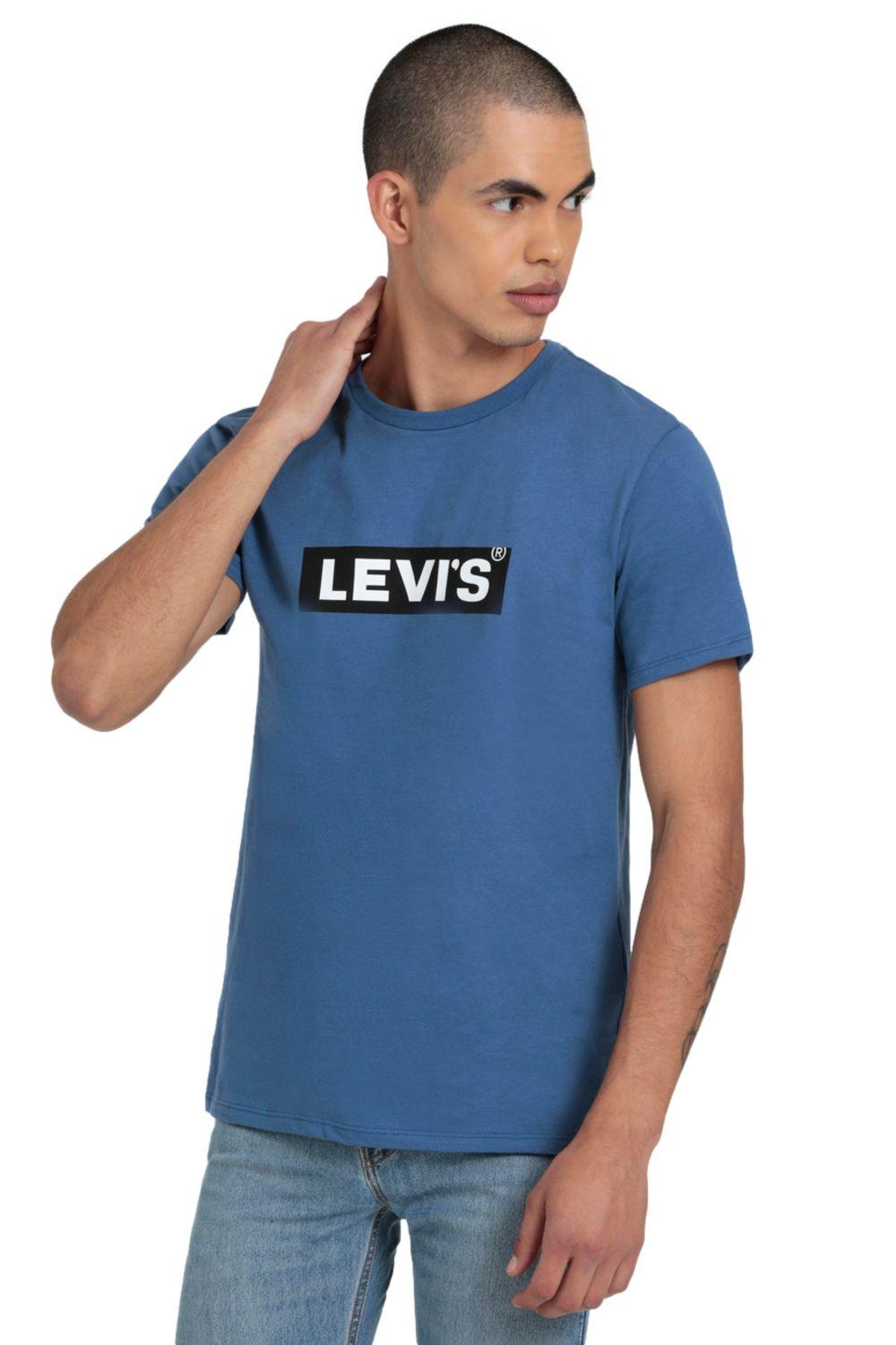 Polera Hombre Graphic Set-In Necke Logo Boxtab Azul Levis 17783-0359-0