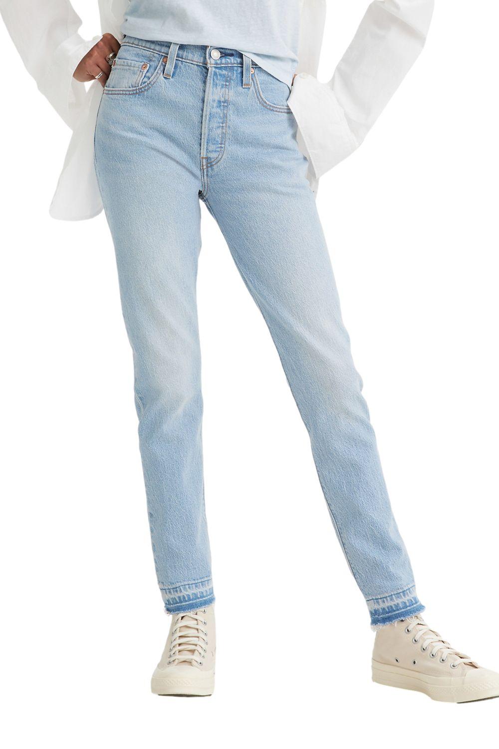 Jeans Mujer 501 Skinny Shine Up Celeste Levis 29502-0249-0