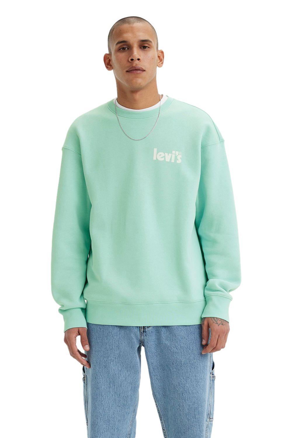 Polerón Hombre Cuello Redondo Turquesa Levis 38712-0098-0