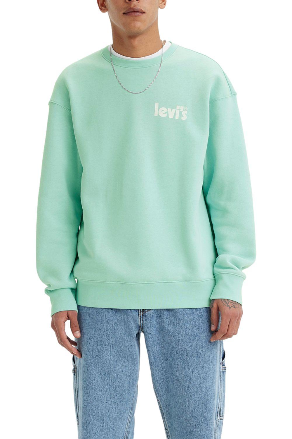 Polerón Hombre Cuello Redondo Turquesa Levis 38712-0098-1