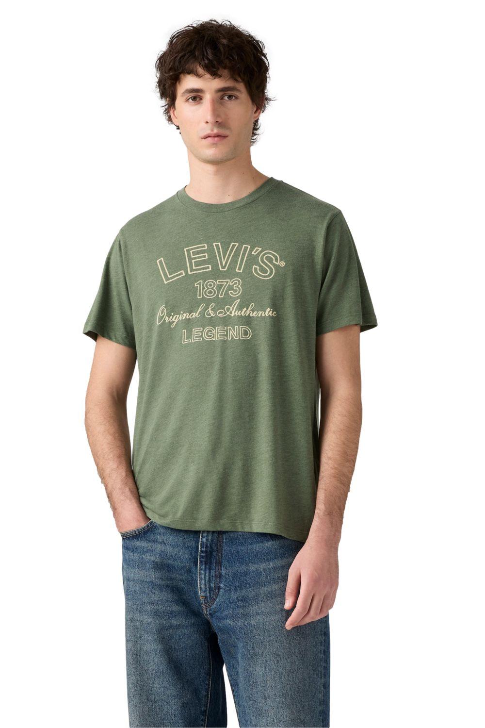Polera Hombre Graphic Crewneck Tee Verde Levis 22491-1990-0