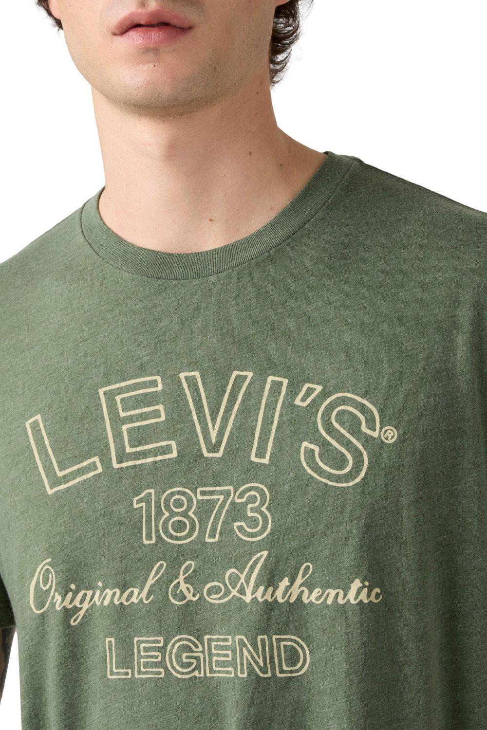 Polera Hombre Graphic Crewneck Tee Verde Levis 22491-1990-3