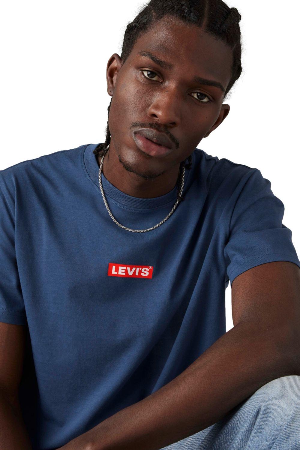 Polera Hombre Ss Relaxed Fit Tee Azul Levis 16143-1525-3
