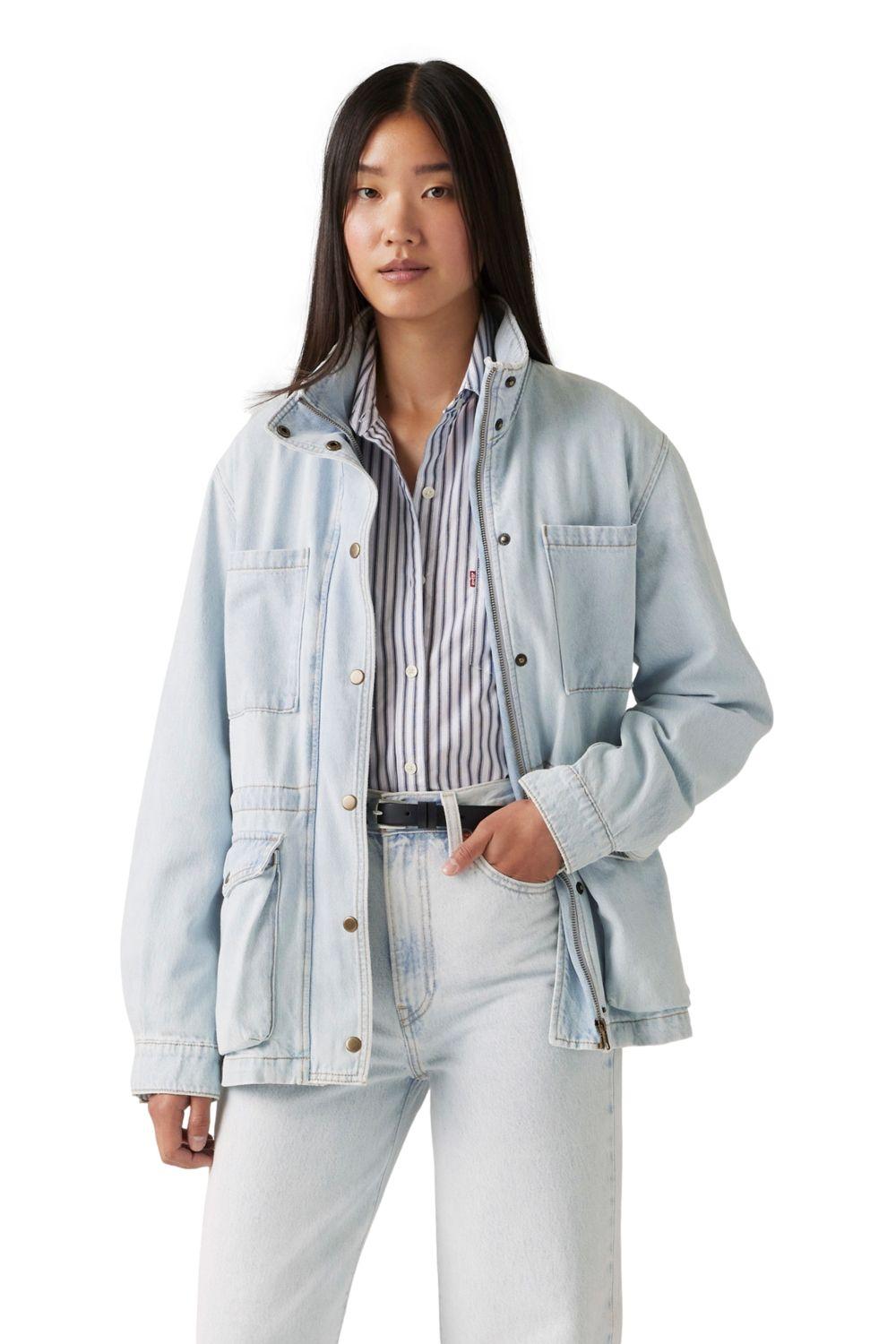 Chaqueta Mujer Karlie Utility Celeste Levis 001FW-0001-0