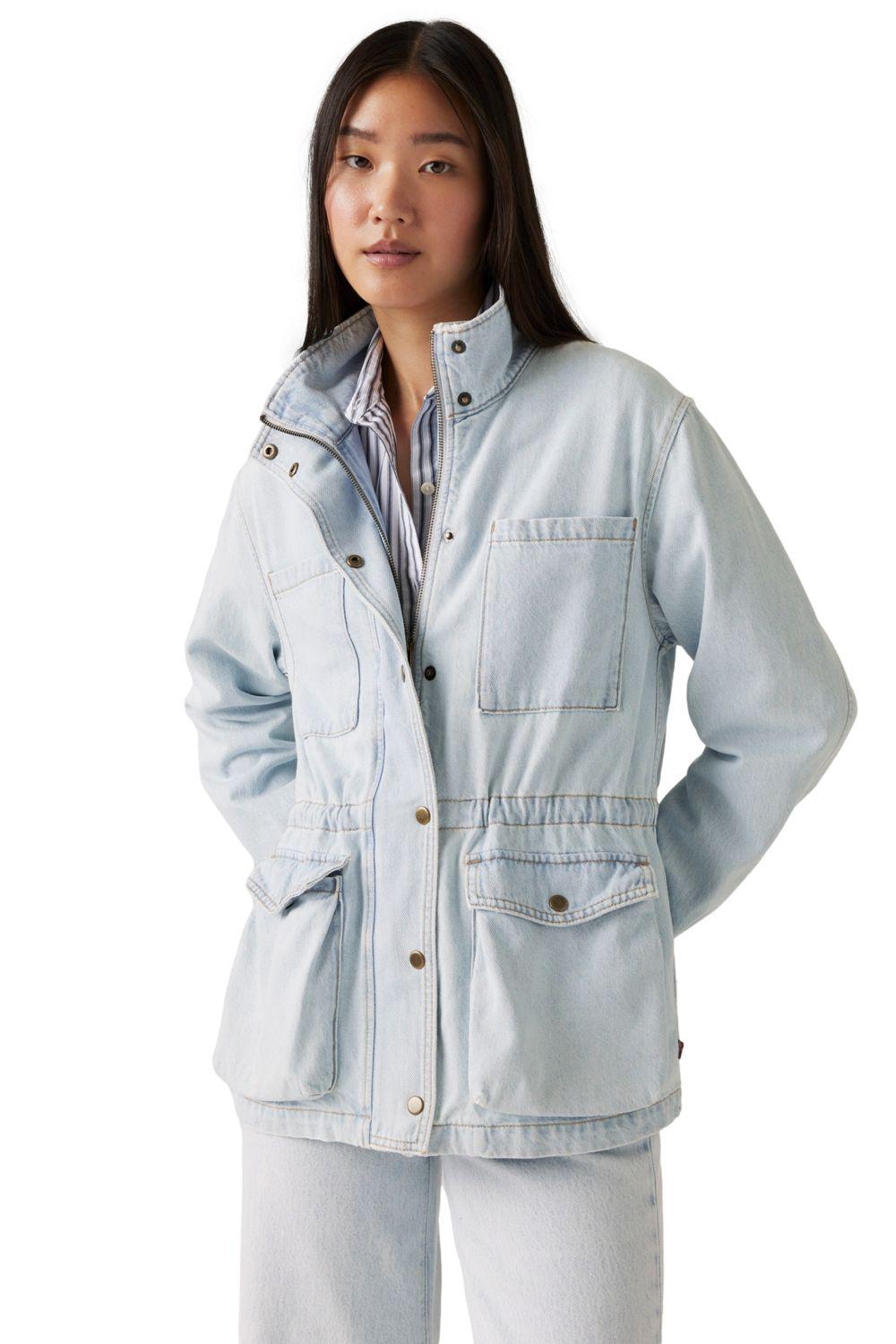 Chaqueta Mujer Karlie Utility Celeste Levis 001FW-0001-2