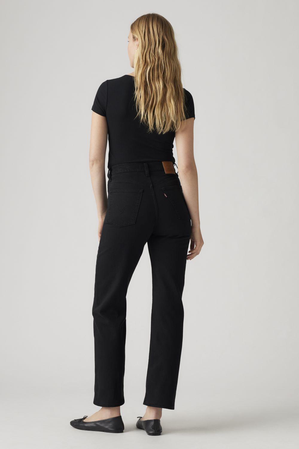 Jeans Mujer Ribcage Straight Ankle Negro Levis 72693-0012-3