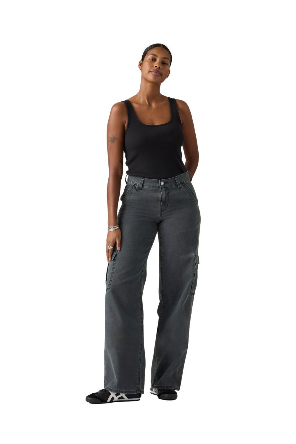 Jeans Mujer Superlow Loose Cargo Gris Levis 005FX-0002-4