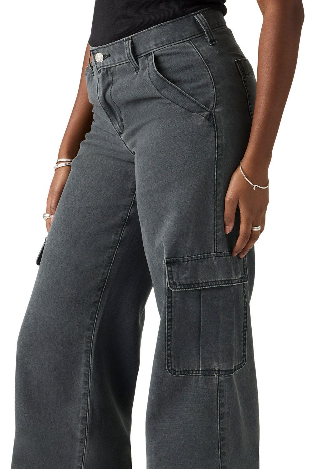 Jeans Mujer Superlow Loose Cargo Gris Levis 005FX-0002-3