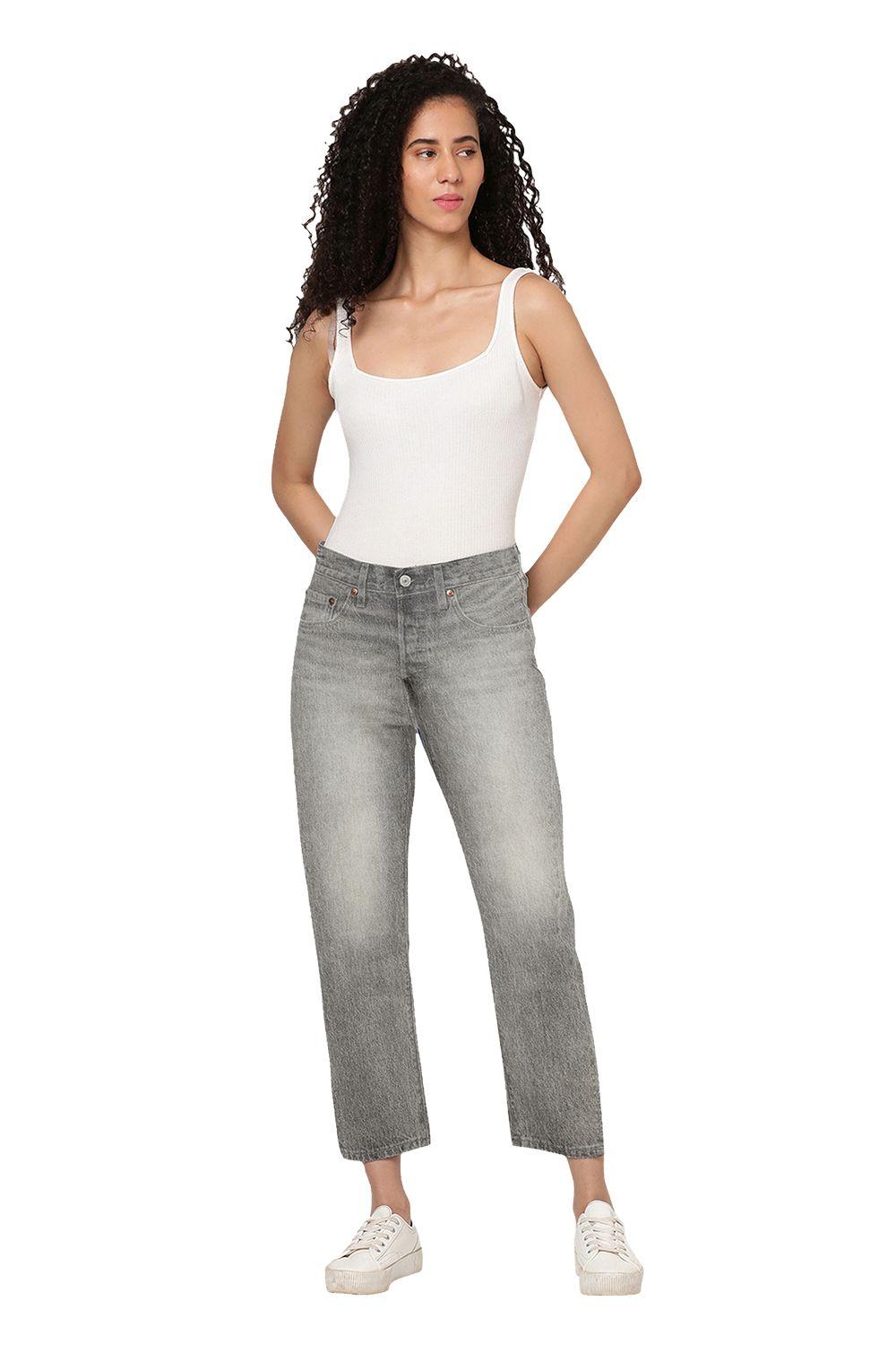 Jeans Mujer 501 Crop Gris Levis 36200-0348-0