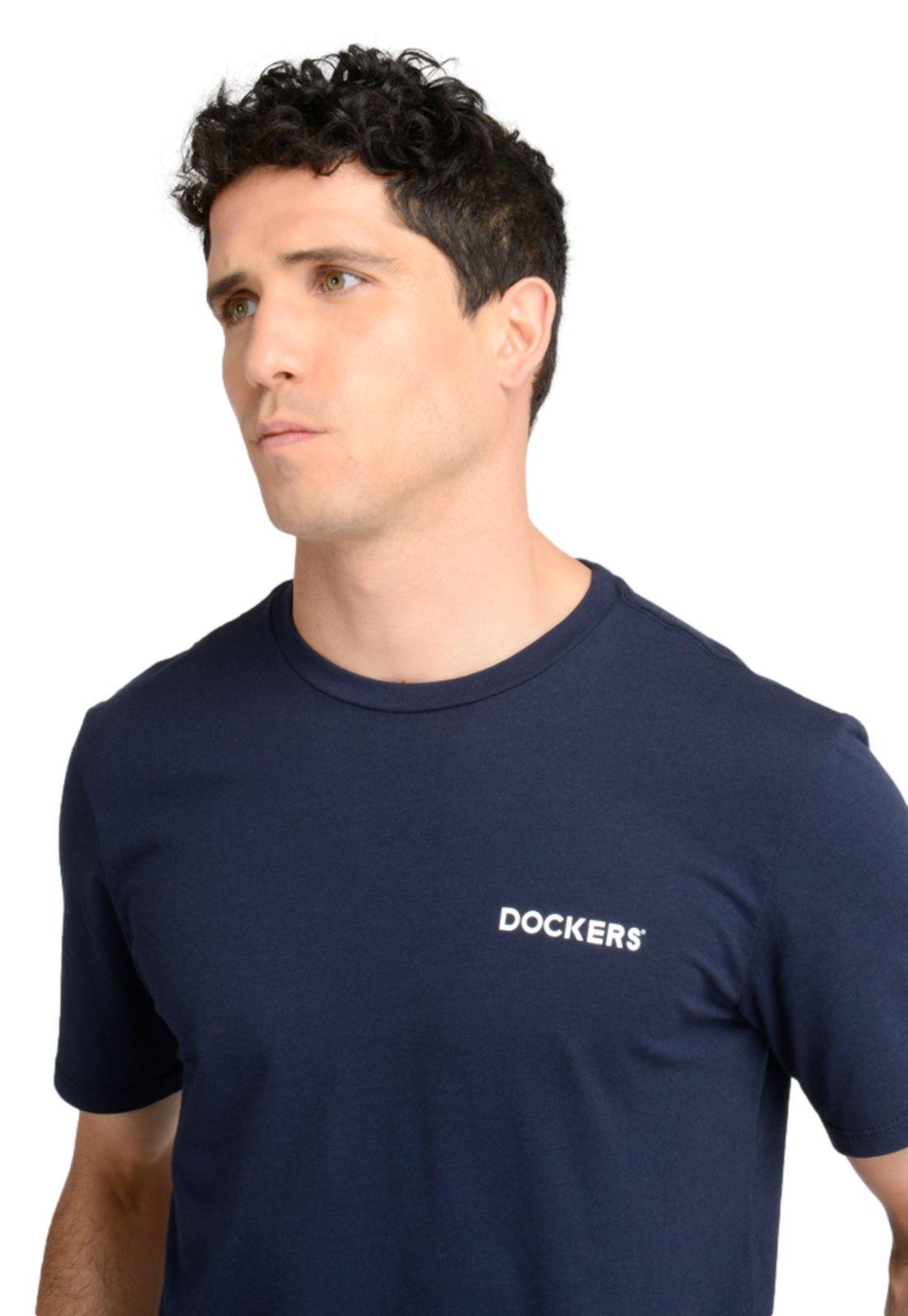 Polera Hombre Logo Tee Slim Fit Azul-3