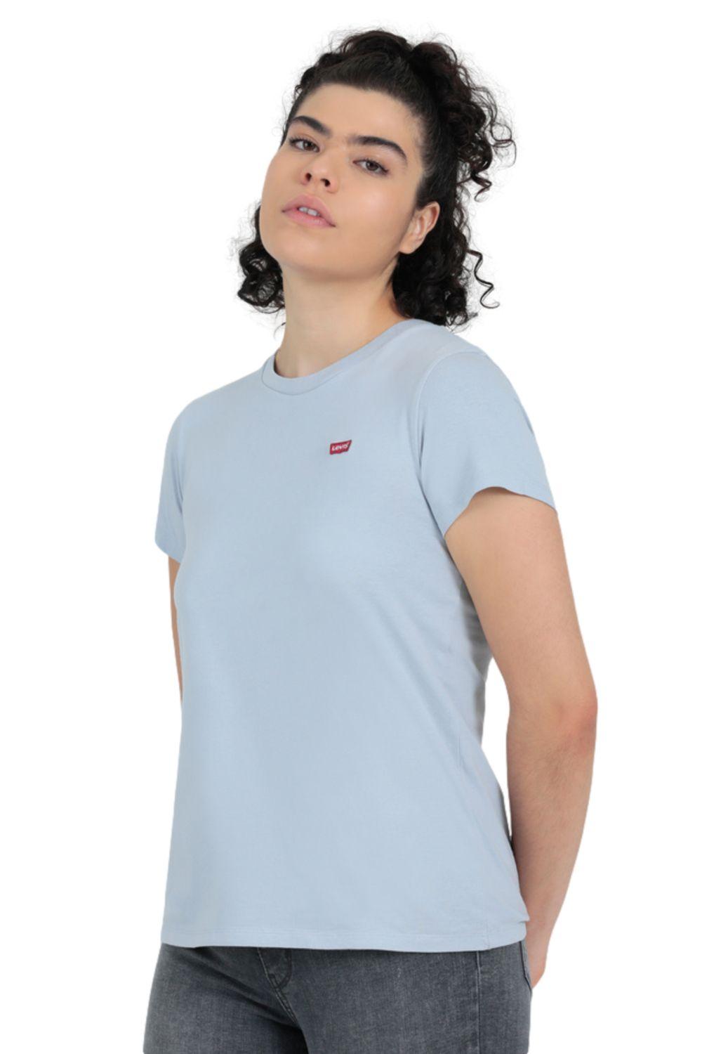 Polera Mujer Regular Fit Lisa Mini Azul Levis 39185-0210-4
