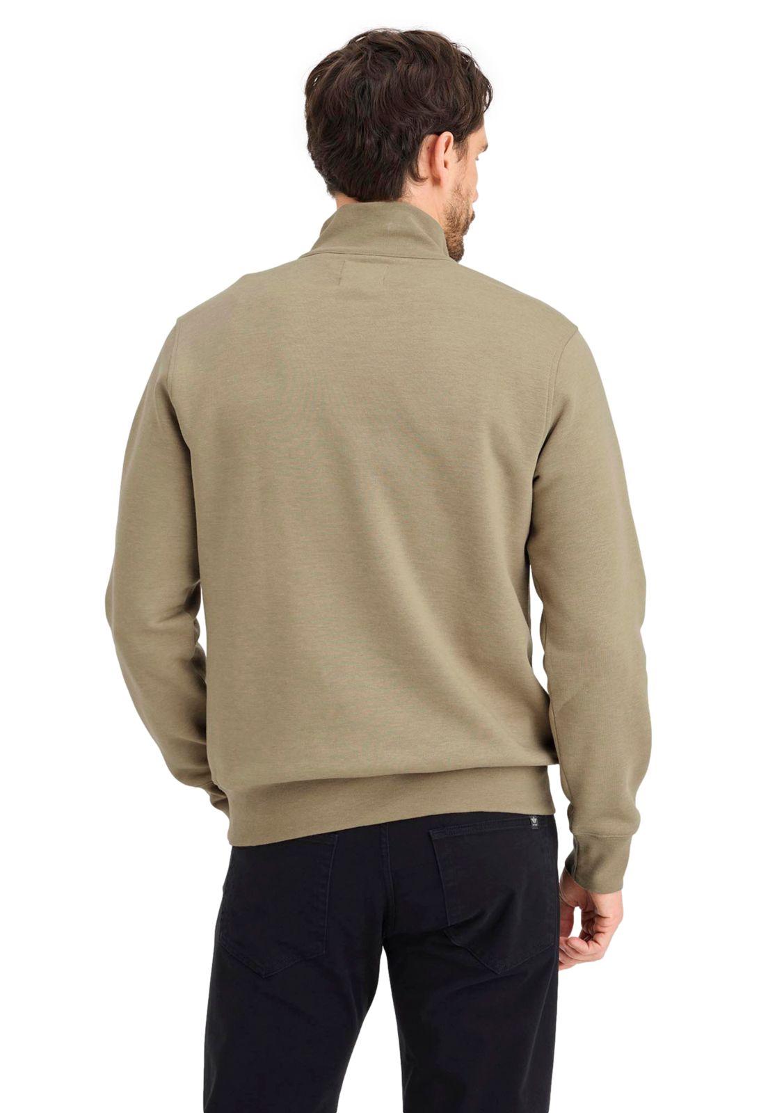 Sweater Hombre Quarter-Zip Fleece Regular Fit Beige A4165-0034-2