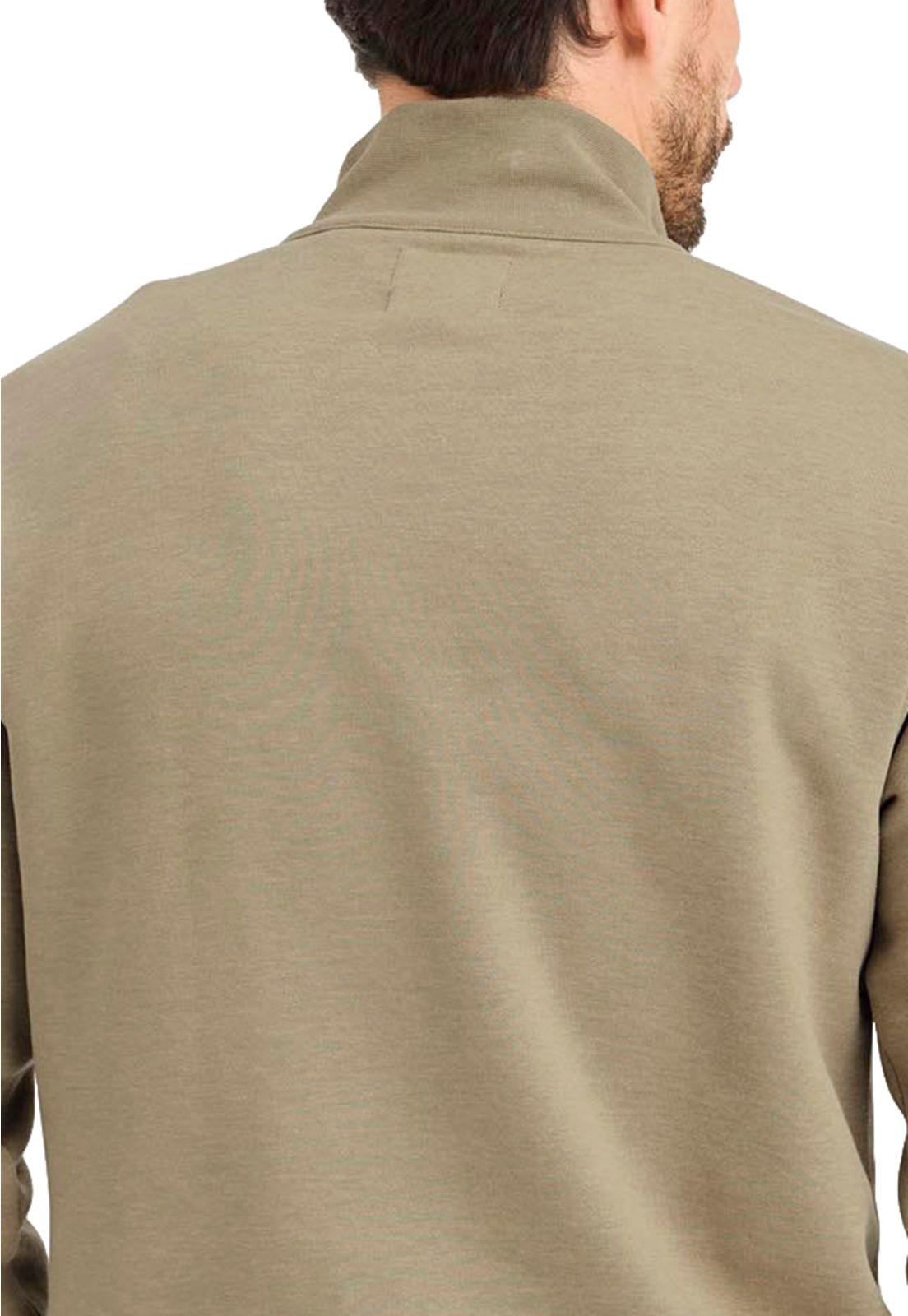 Sweater Hombre Quarter-Zip Fleece Regular Fit Beige A4165-0034-3