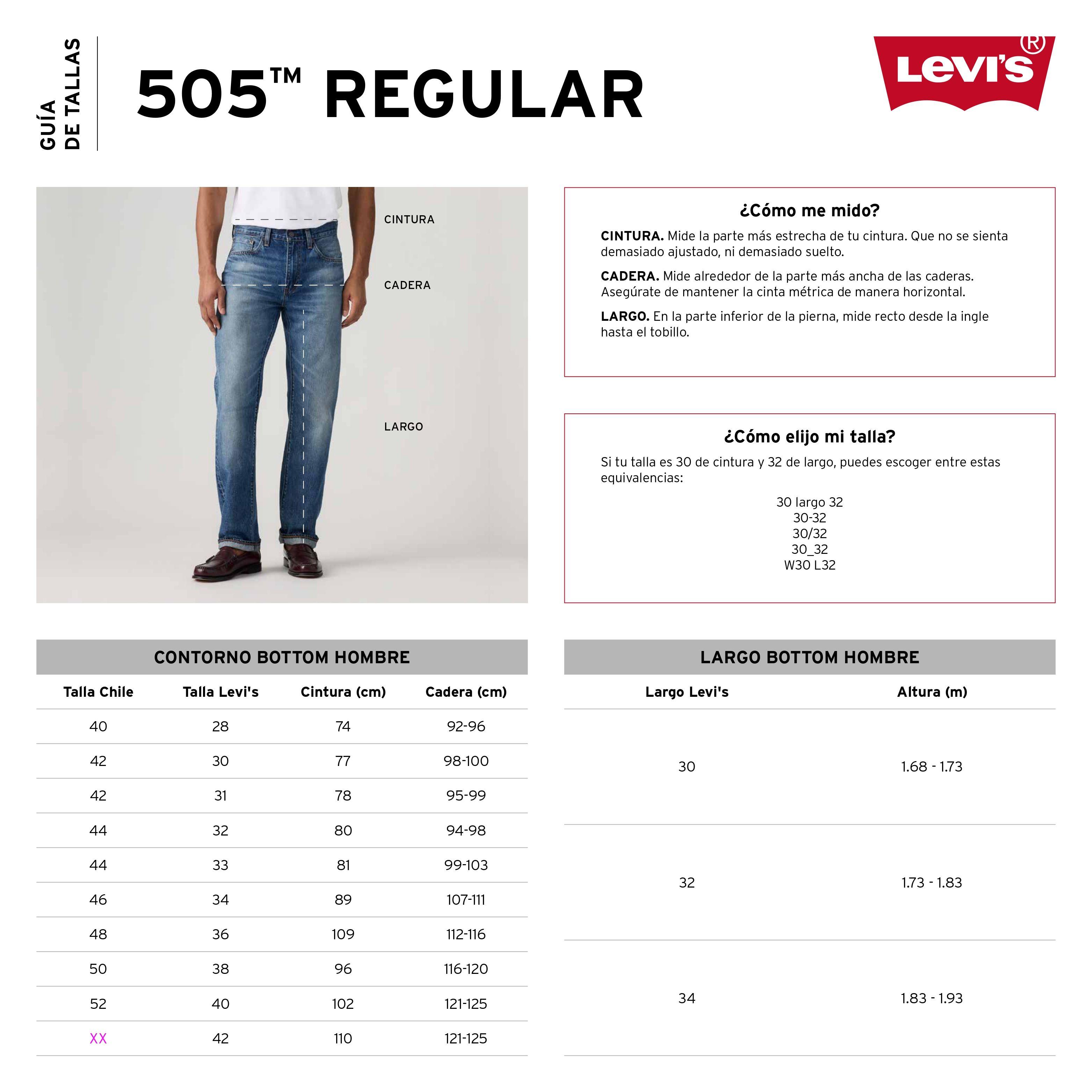 Jeans Hombre 505 Regular Azul Levis 00505-2217-4