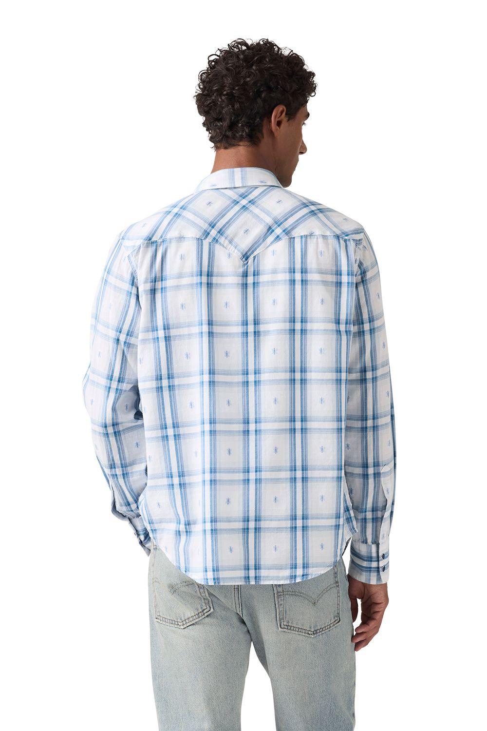 Camisa Hombre Barstow Western Standard Celeste Levis 85744-0120-1